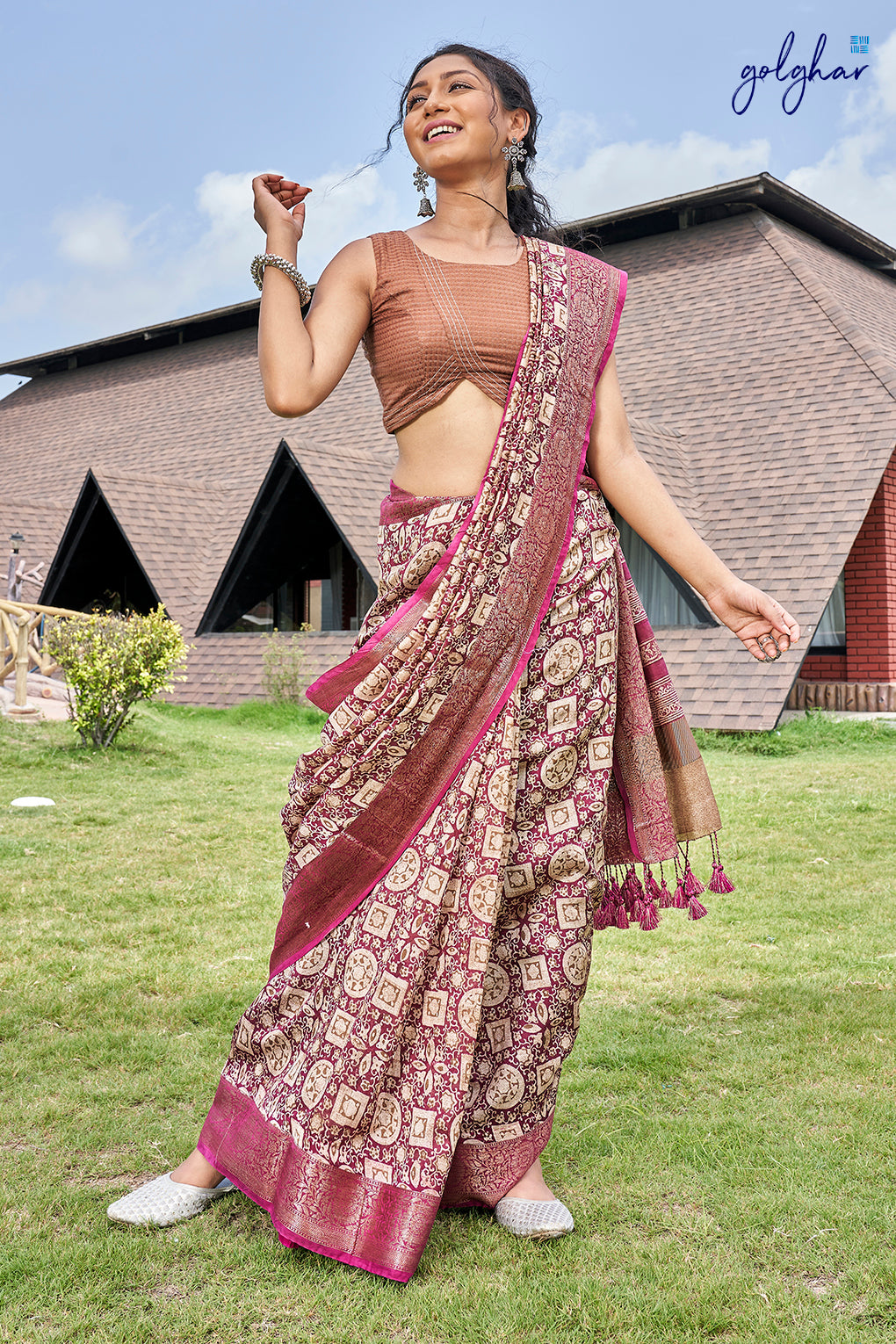 Dusty Rose (Saree)