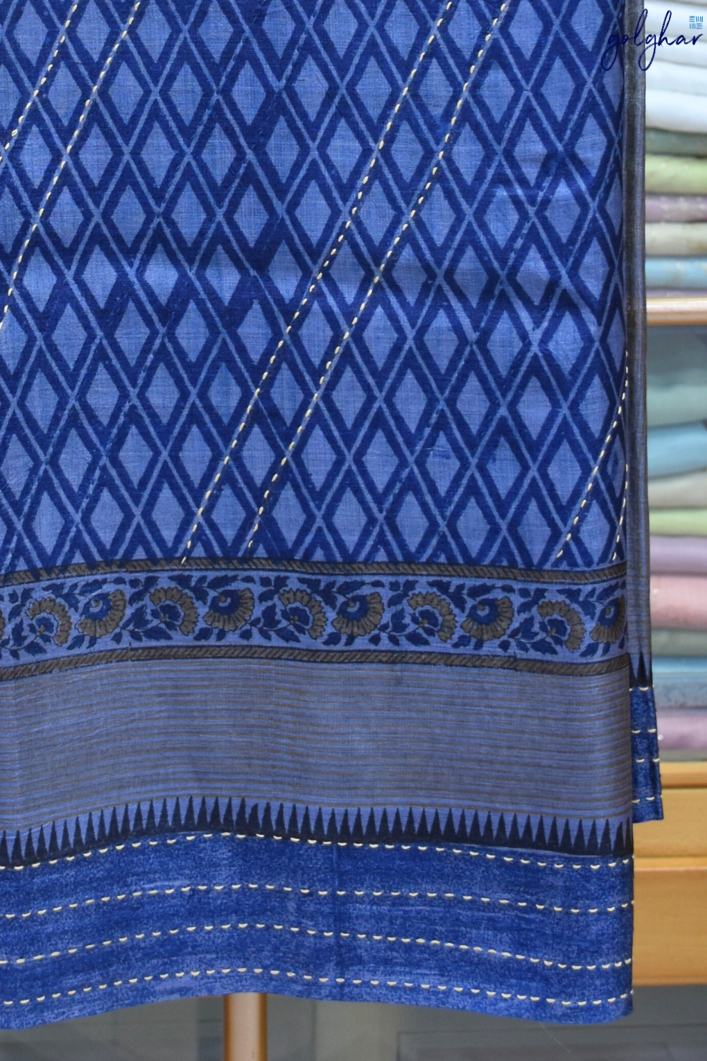 Noor-e-Neel Handloom Banarasi Saree