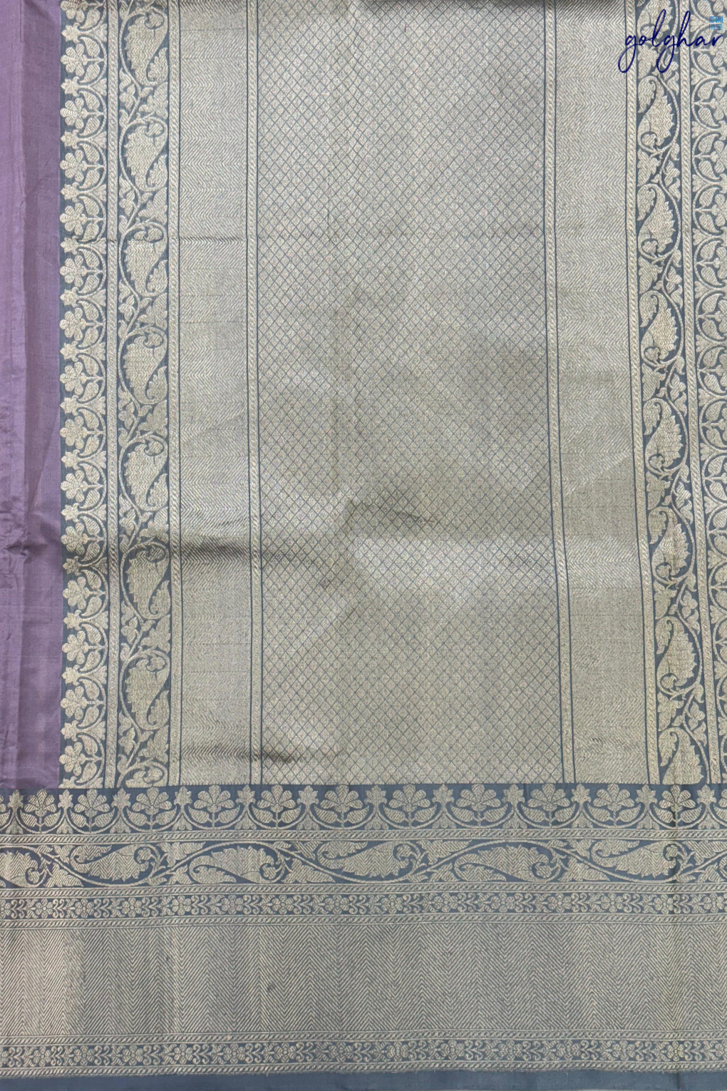 Katan Silk Lavender Handloom Banarasi Saree
