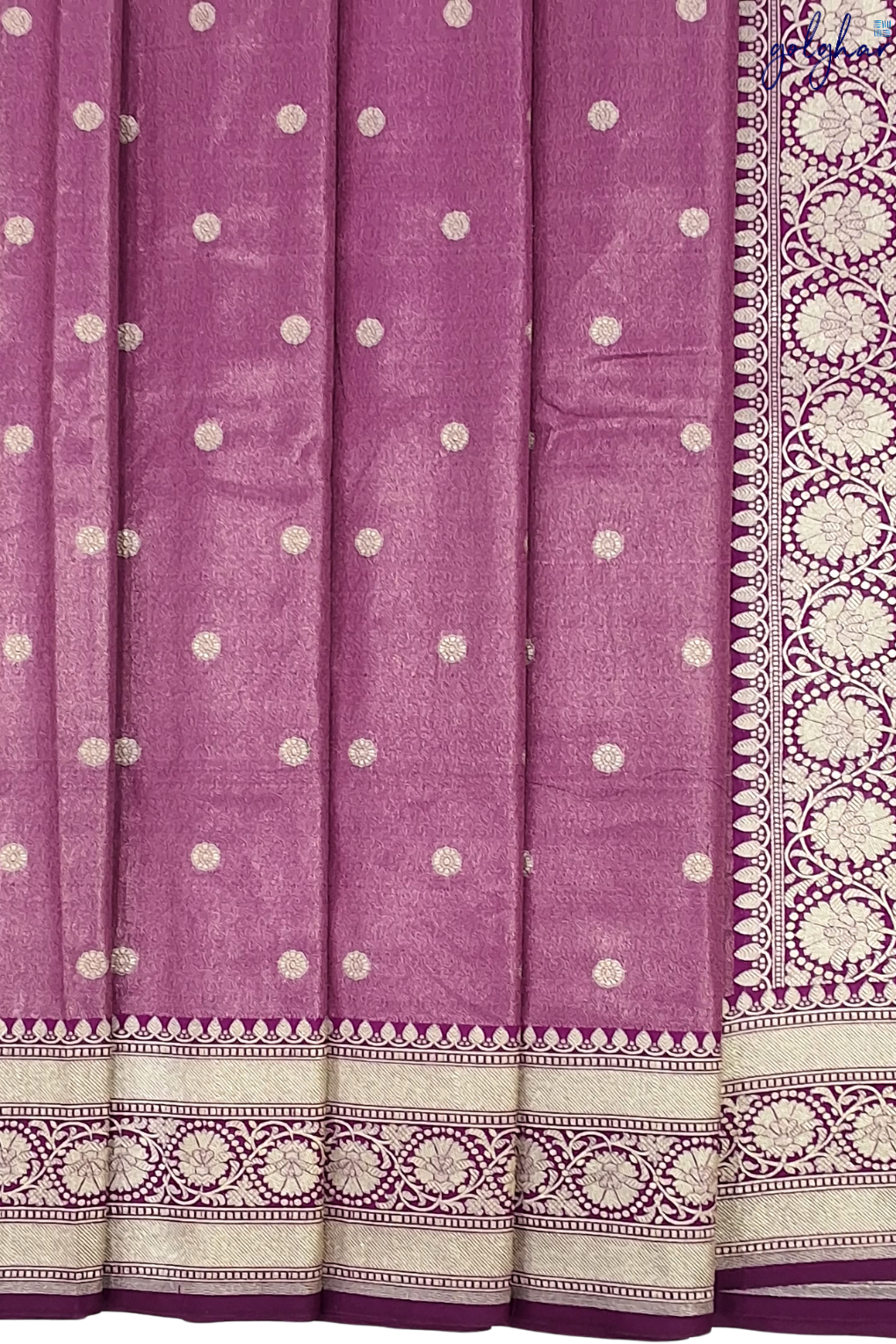 Silk Tissue Pink Handloom Banarasi Saree