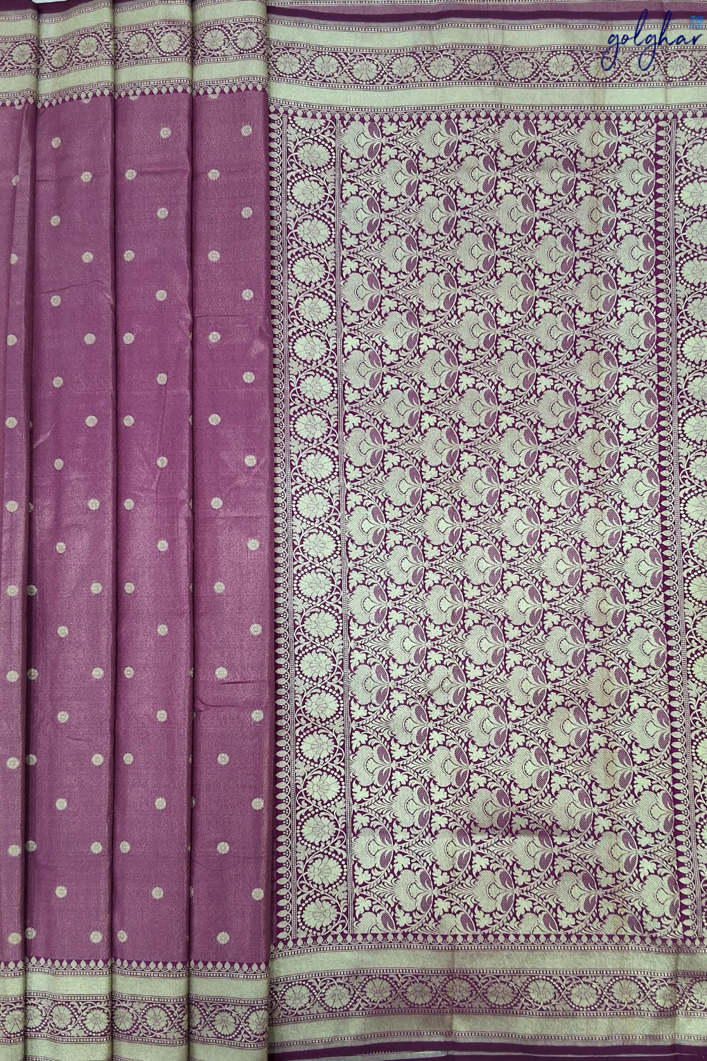 Silk Tissue Pink Handloom Banarasi Saree