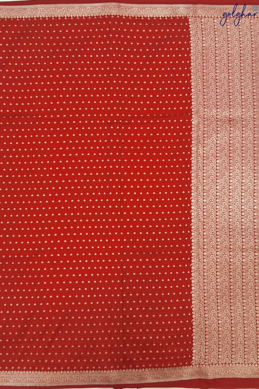 Liva Rich Red Handloom Banarasi Saree