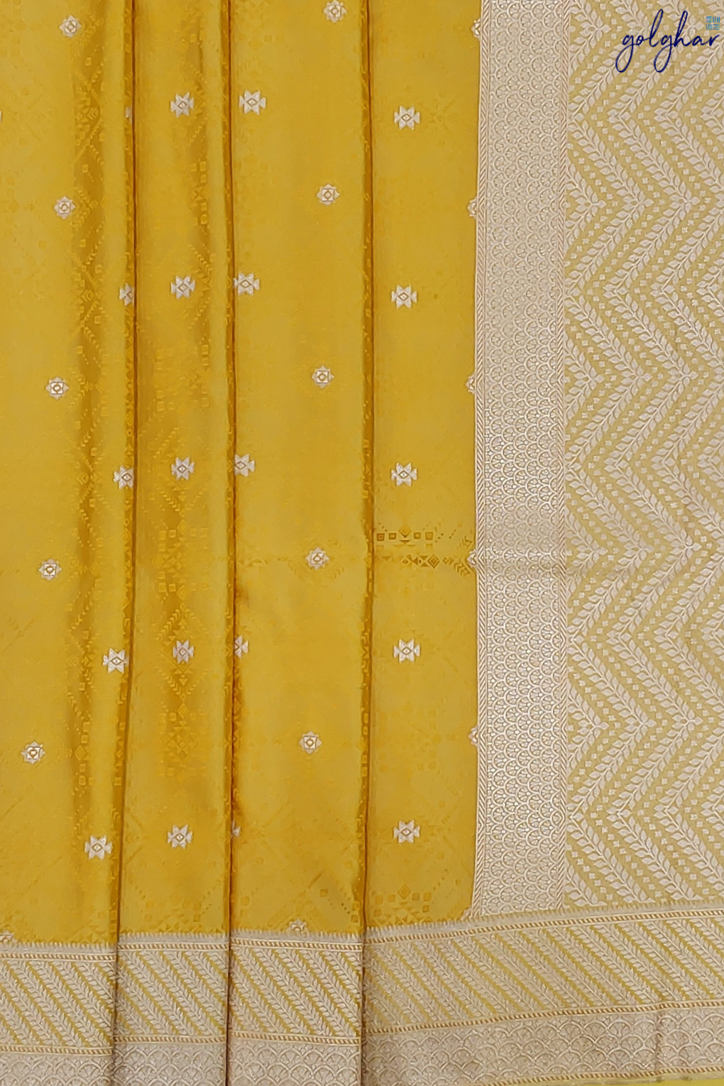 Liva Yellow Handloom Banarasi Saree