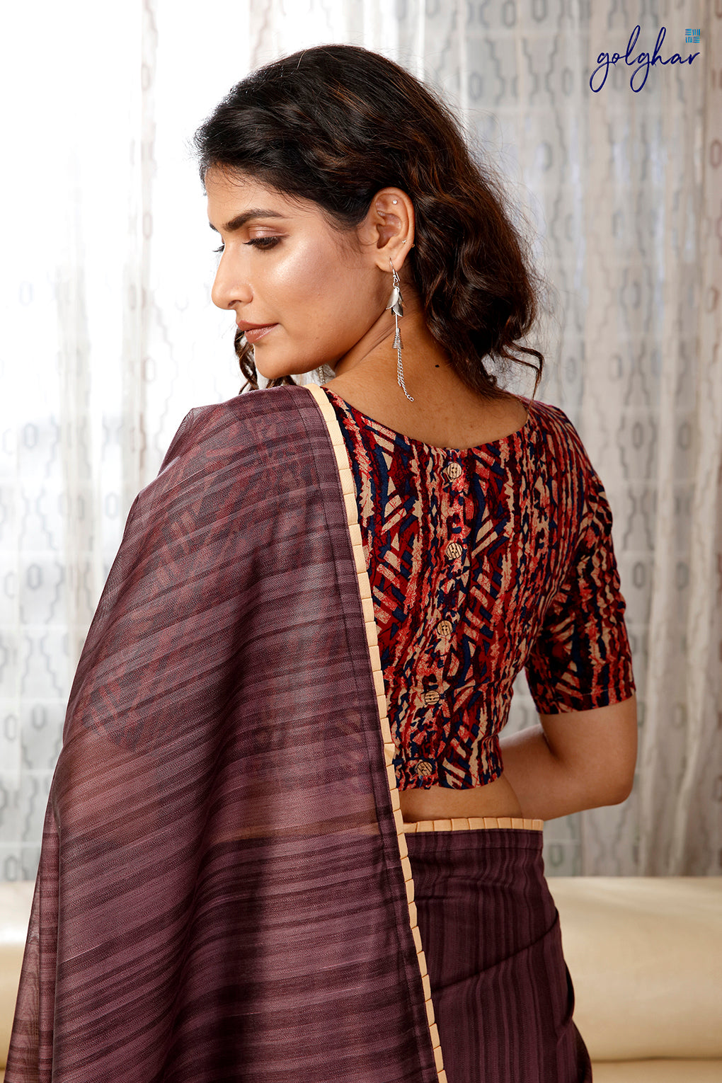 Shades of Plum (Saree)