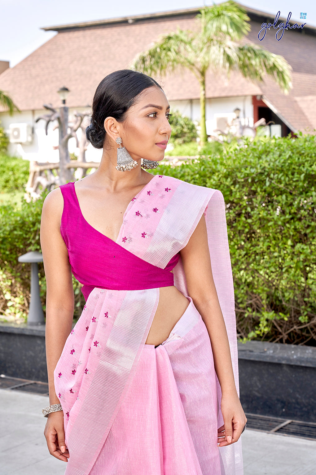 Back me Knot-Magenta (Blouse)