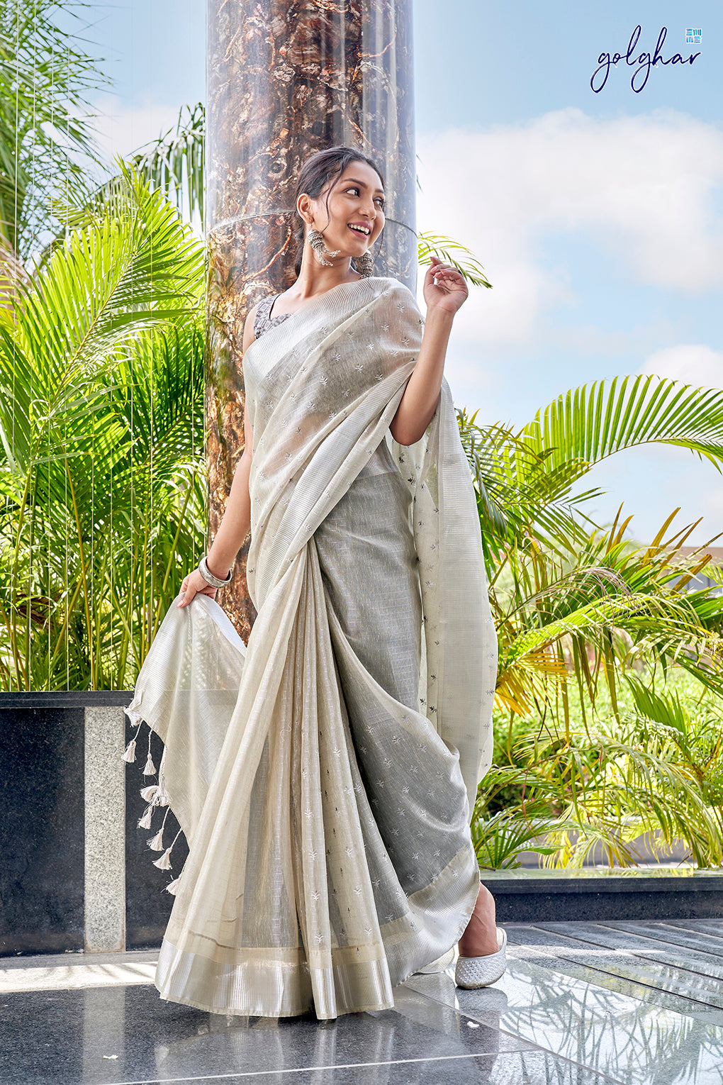 Misty Mist (Saree)