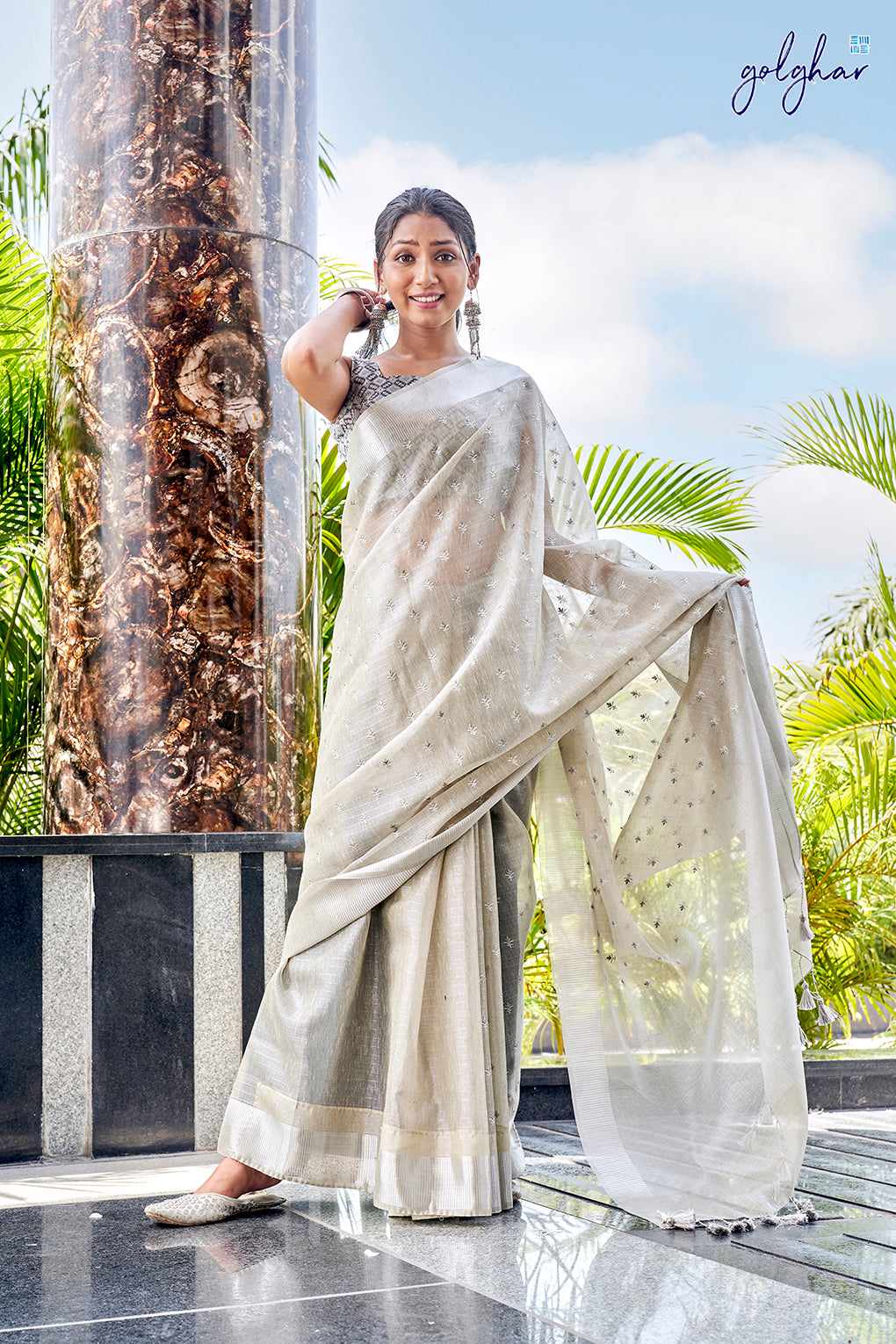 Misty Mist (Saree)