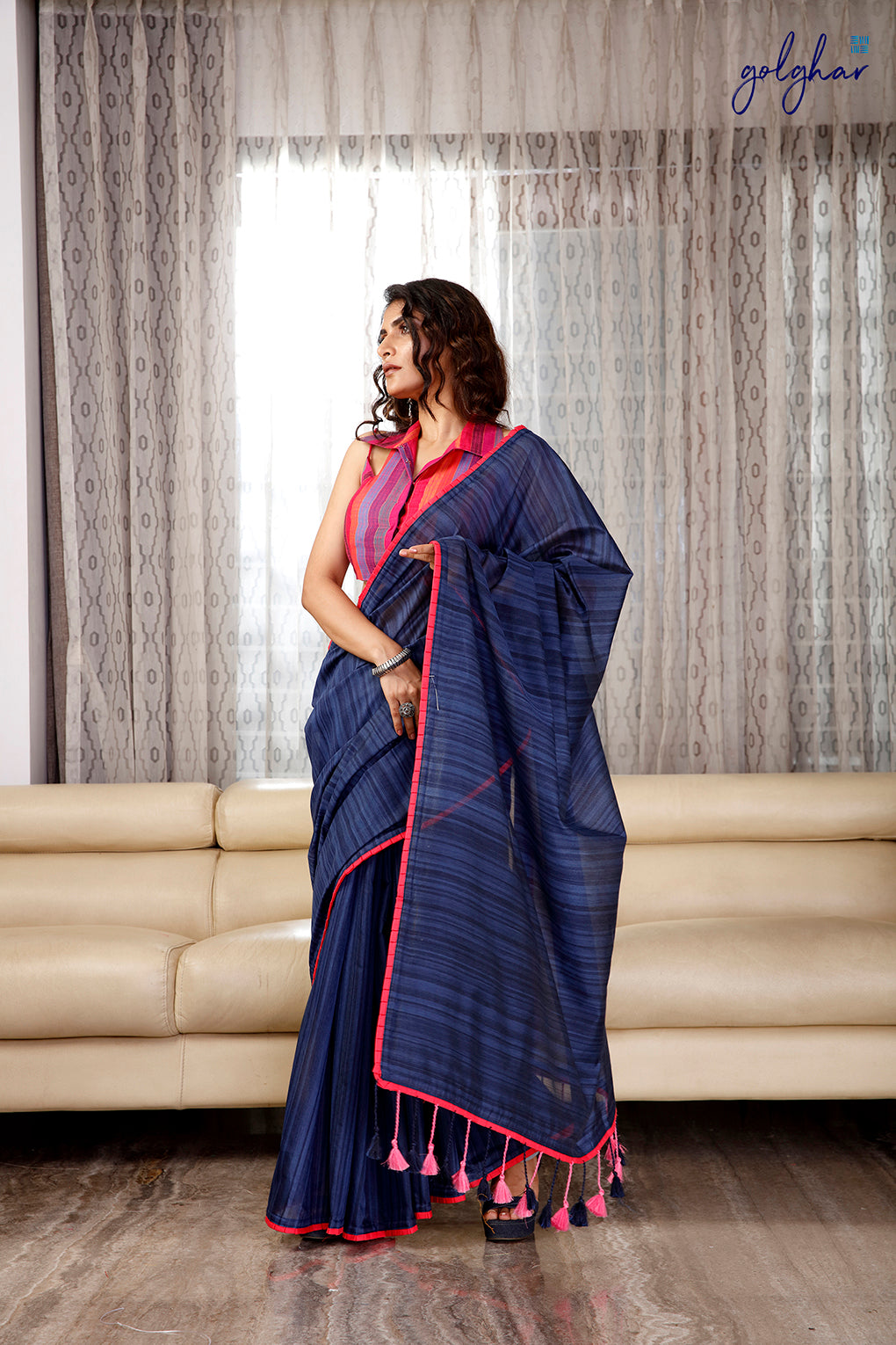 Ombré Blue (Saree)
