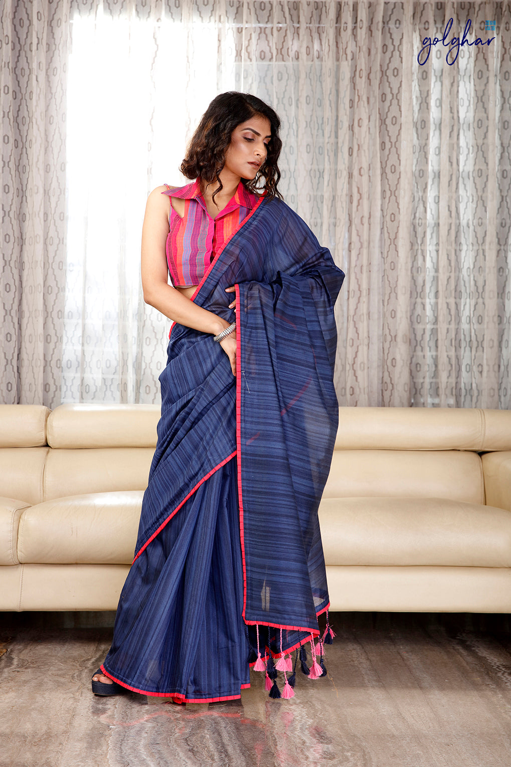 Ombré Blue (Saree)