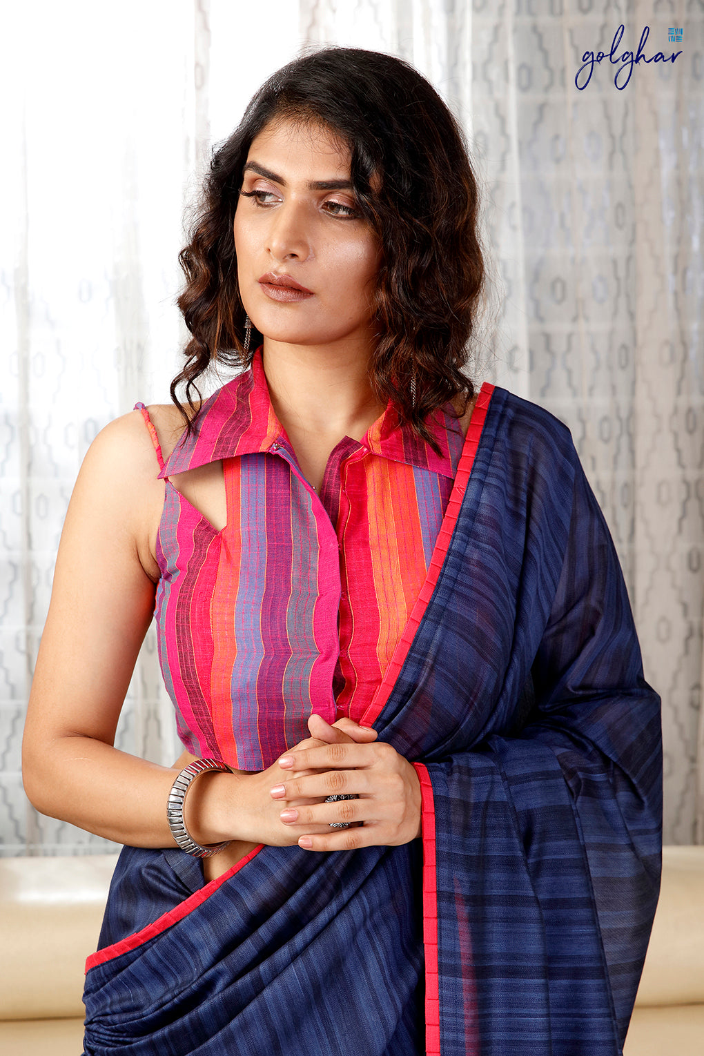 Ombré Blue (Saree)