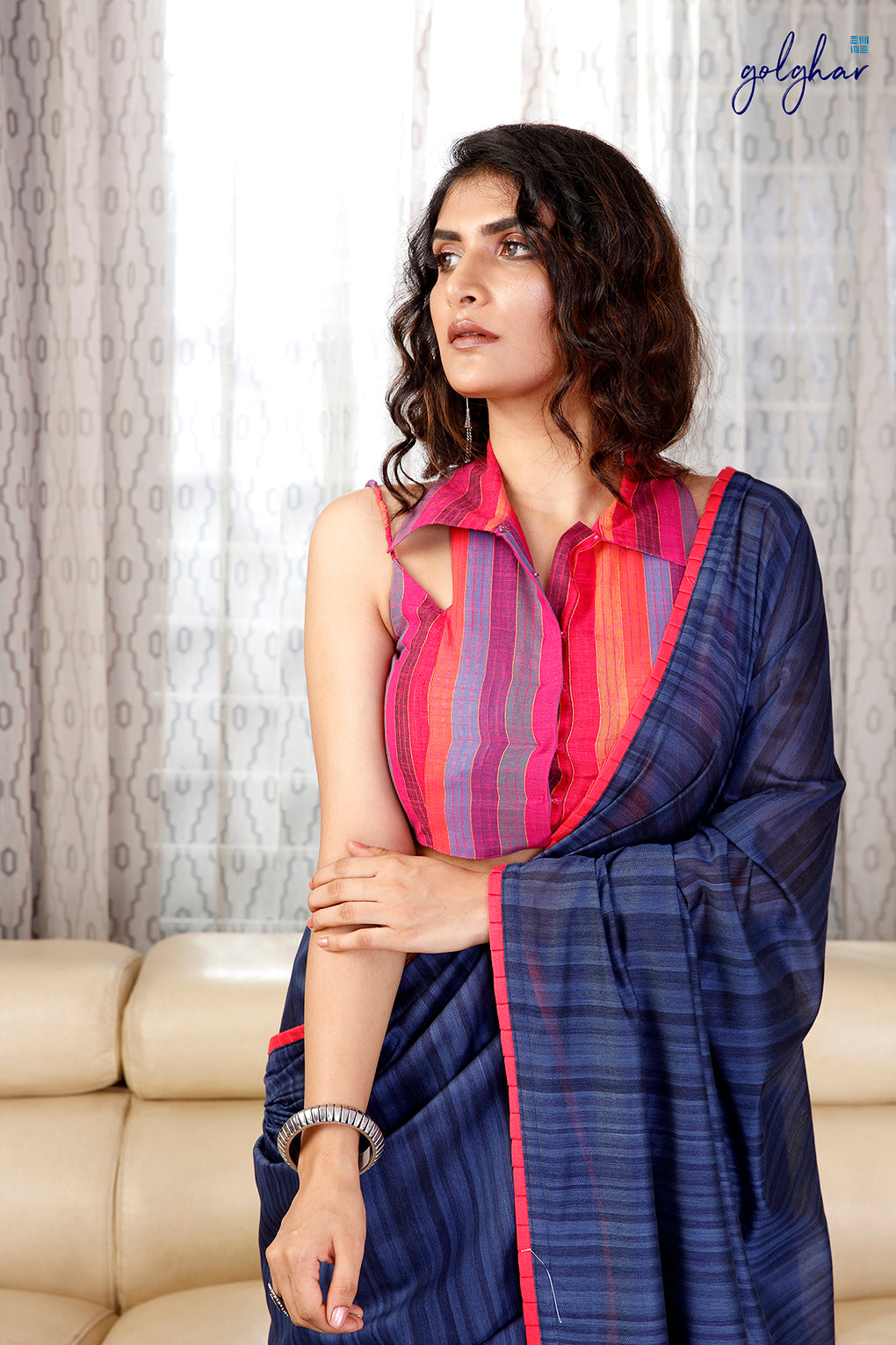 Ombré Blue (Saree)