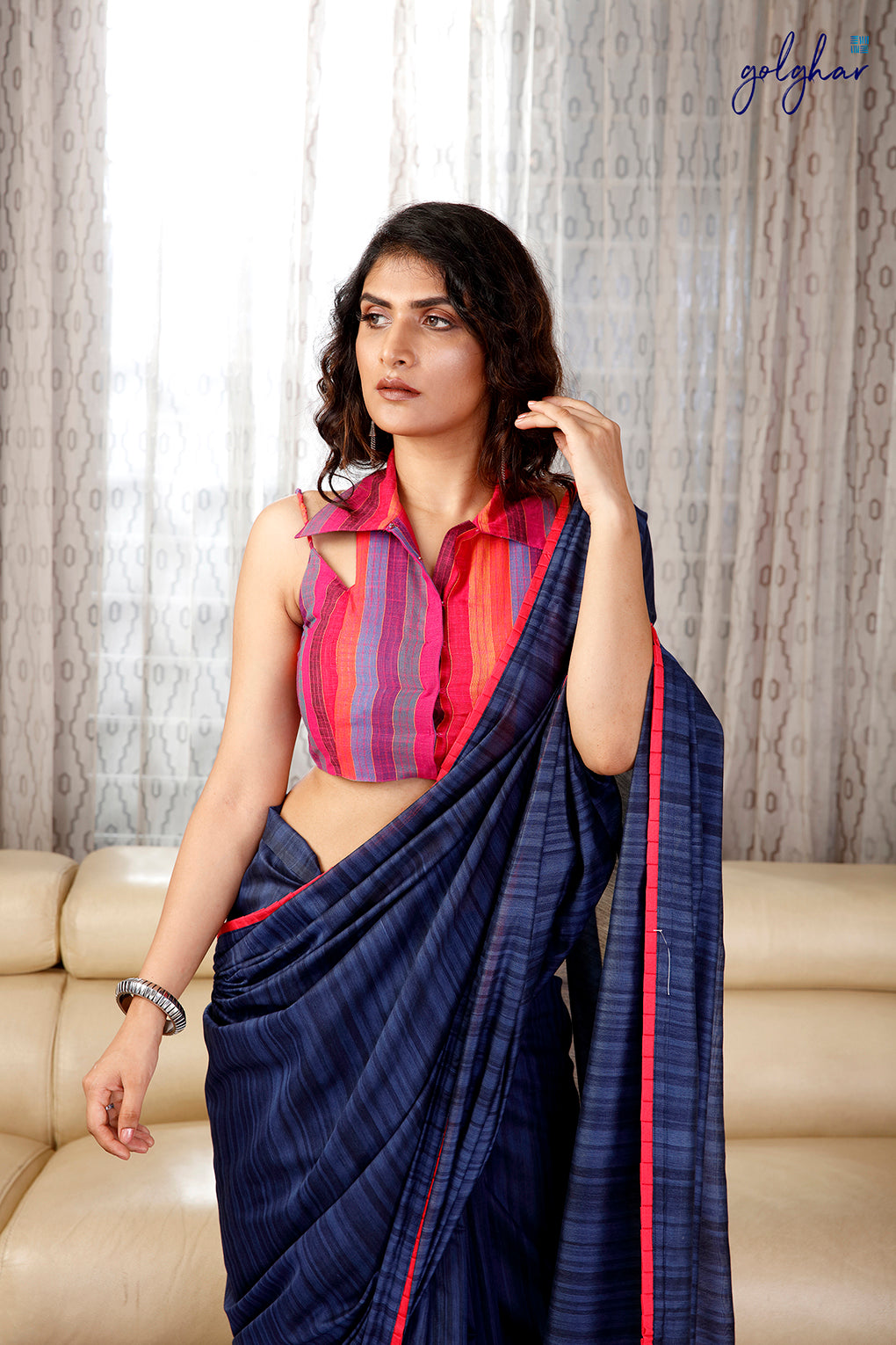 Ombré Blue (Saree)