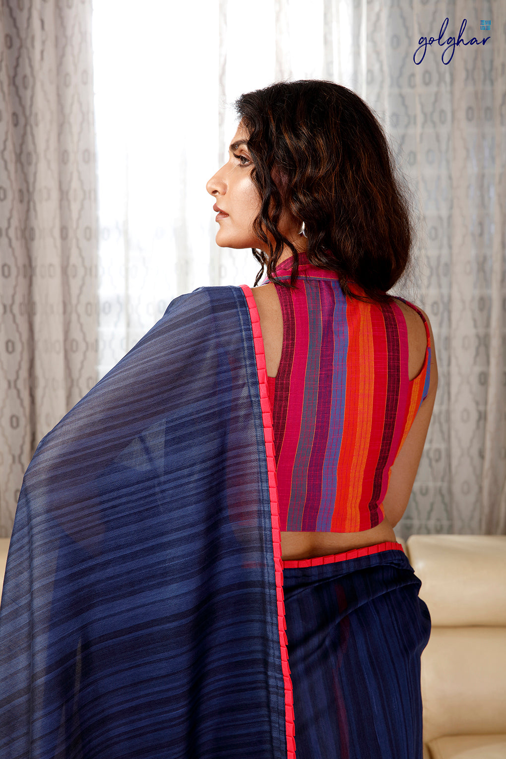 Ombré Blue (Saree)