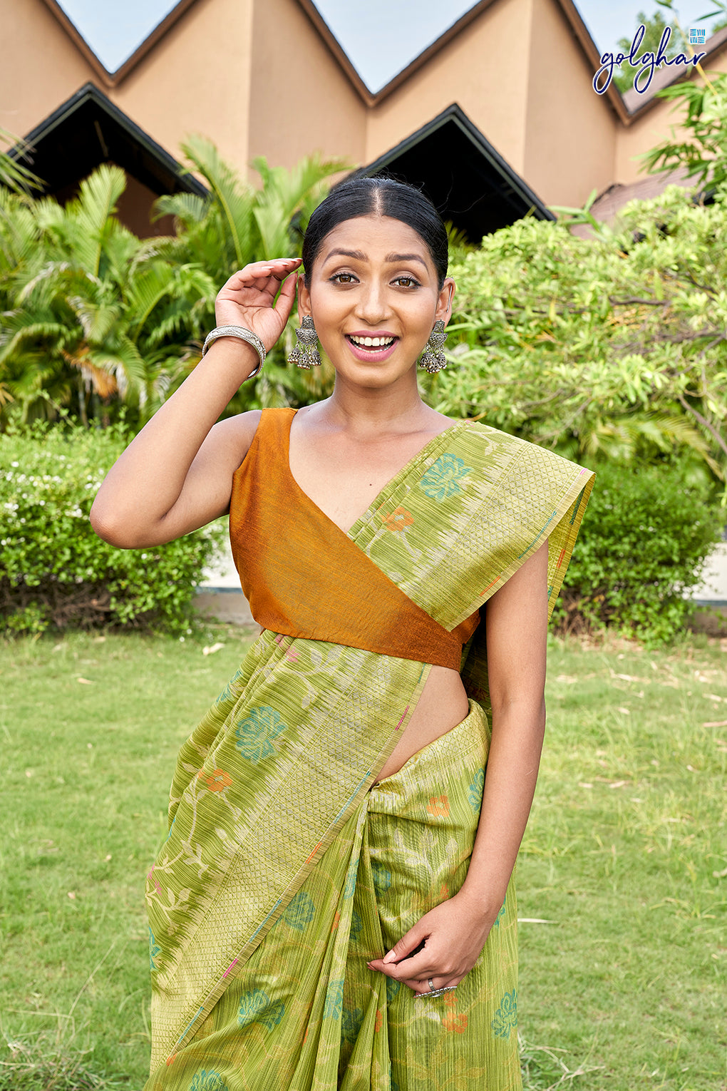 Back me knot-Mustard (Blouse)