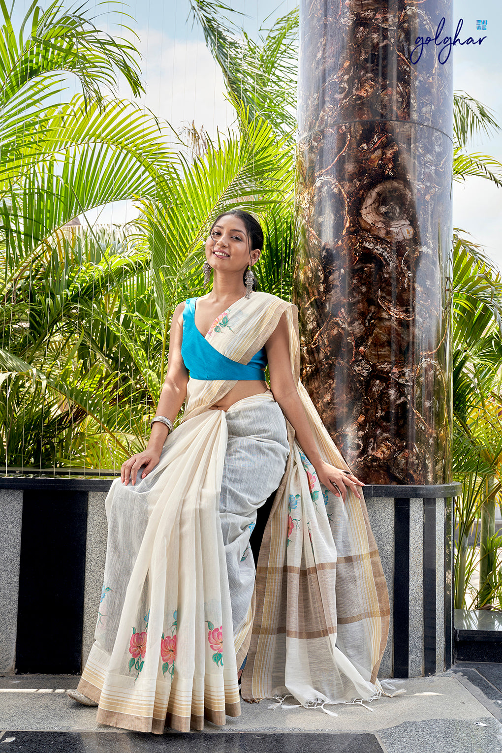 Back me Knot-Sky Blue (Blouse)