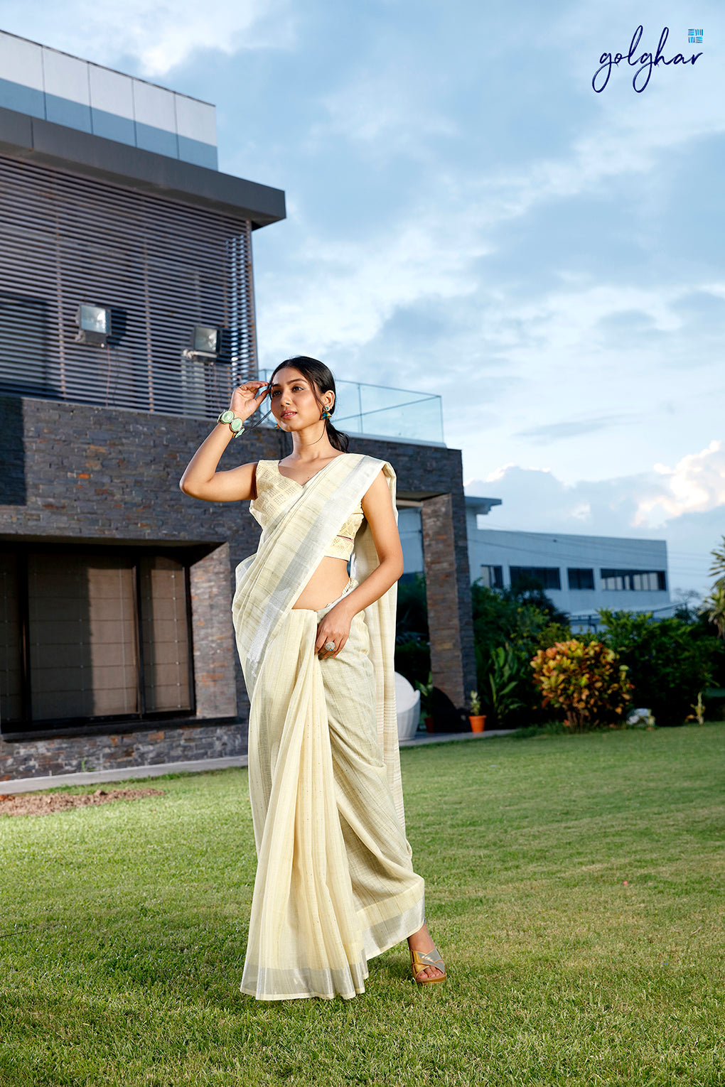 Lemon Fling (Saree)