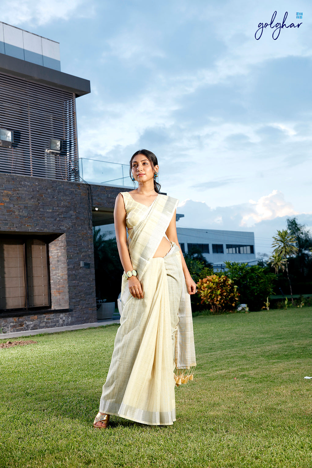 Lemon Fling (Saree)