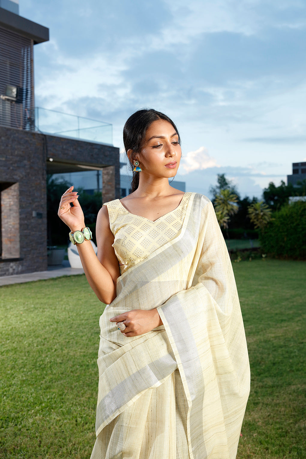 Lemon Fling (Saree)