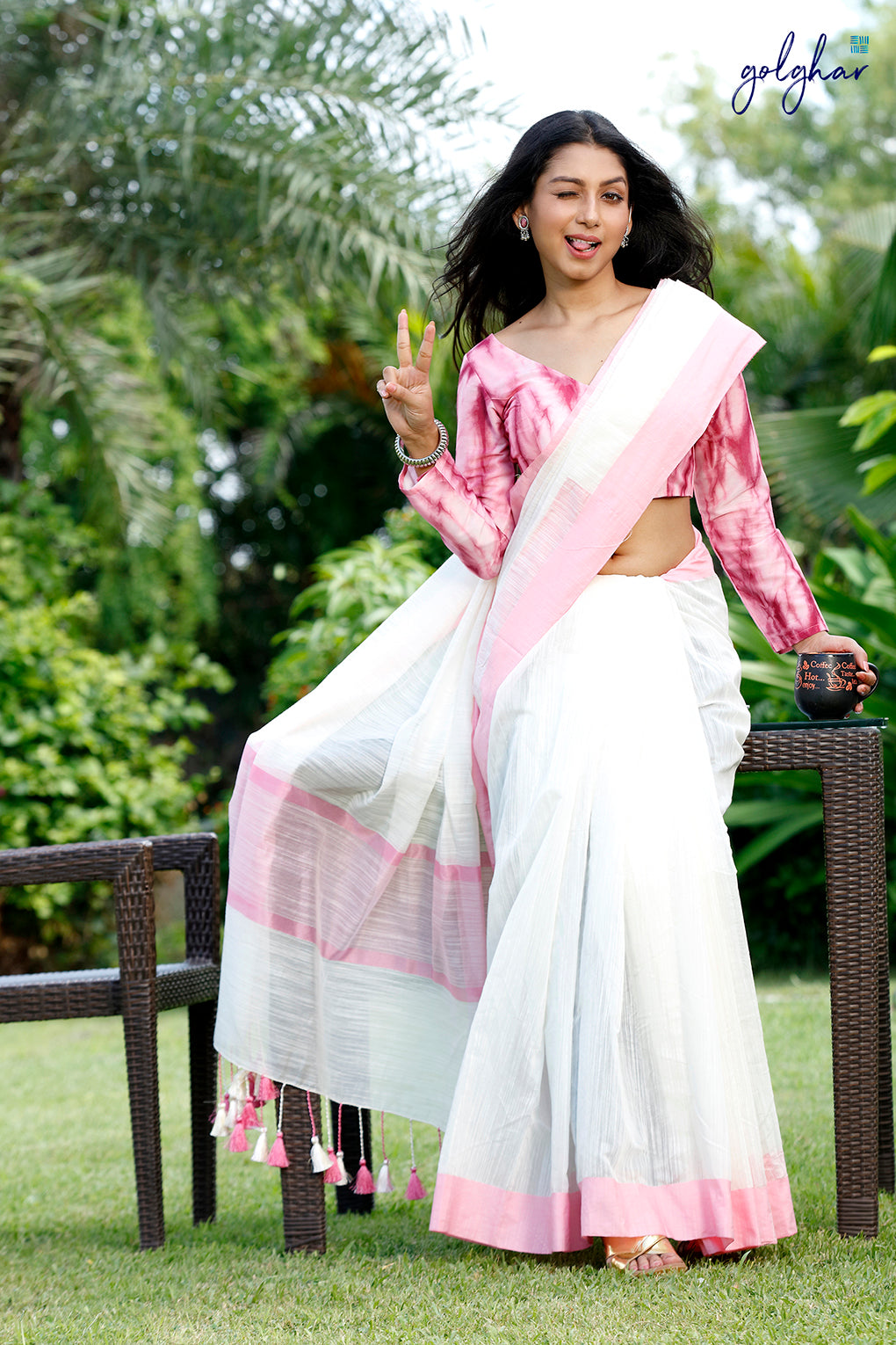 Brisk Pink (Saree)