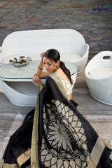 Moonlight Black (Saree)