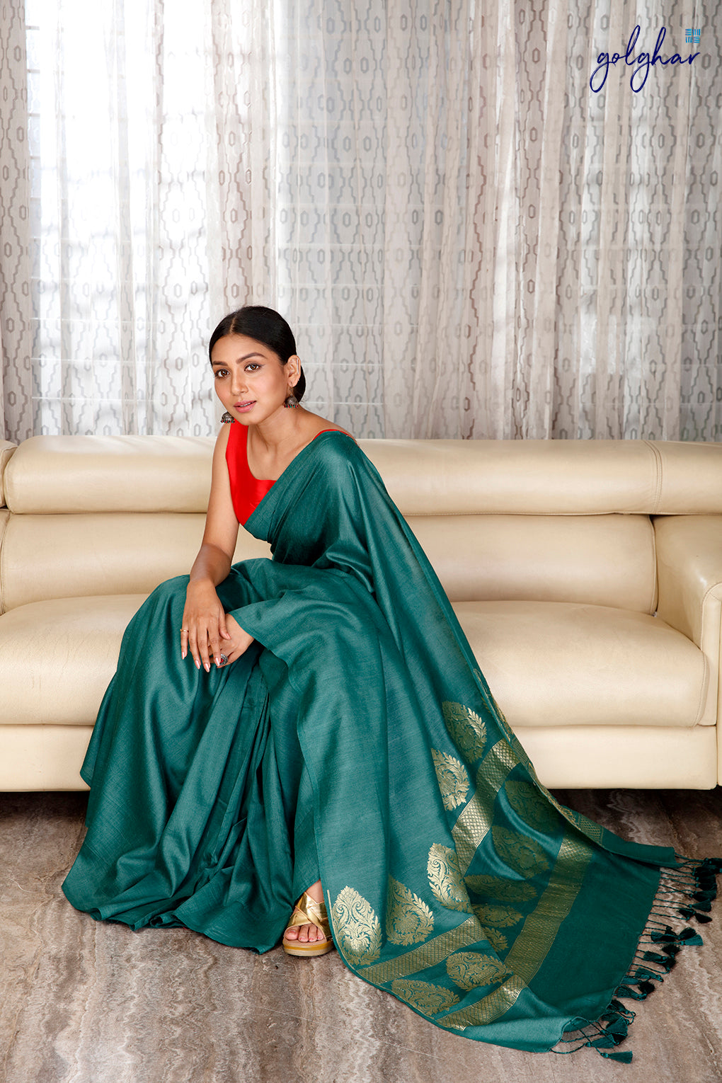 The Green Jazz (Saree)