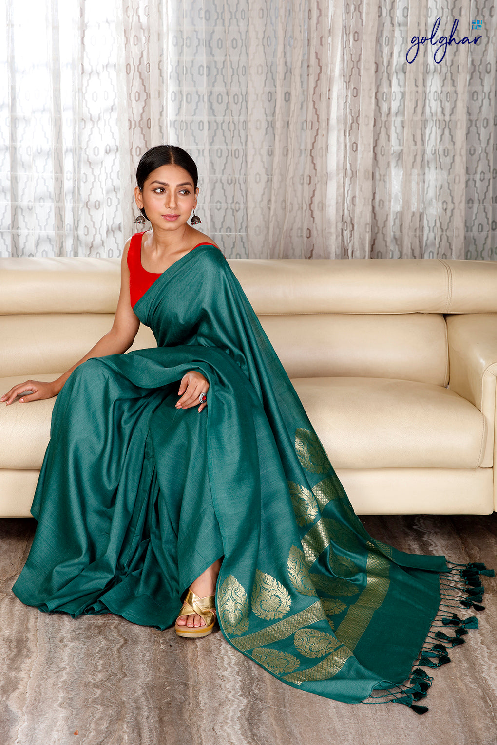 The Green Jazz (Saree)