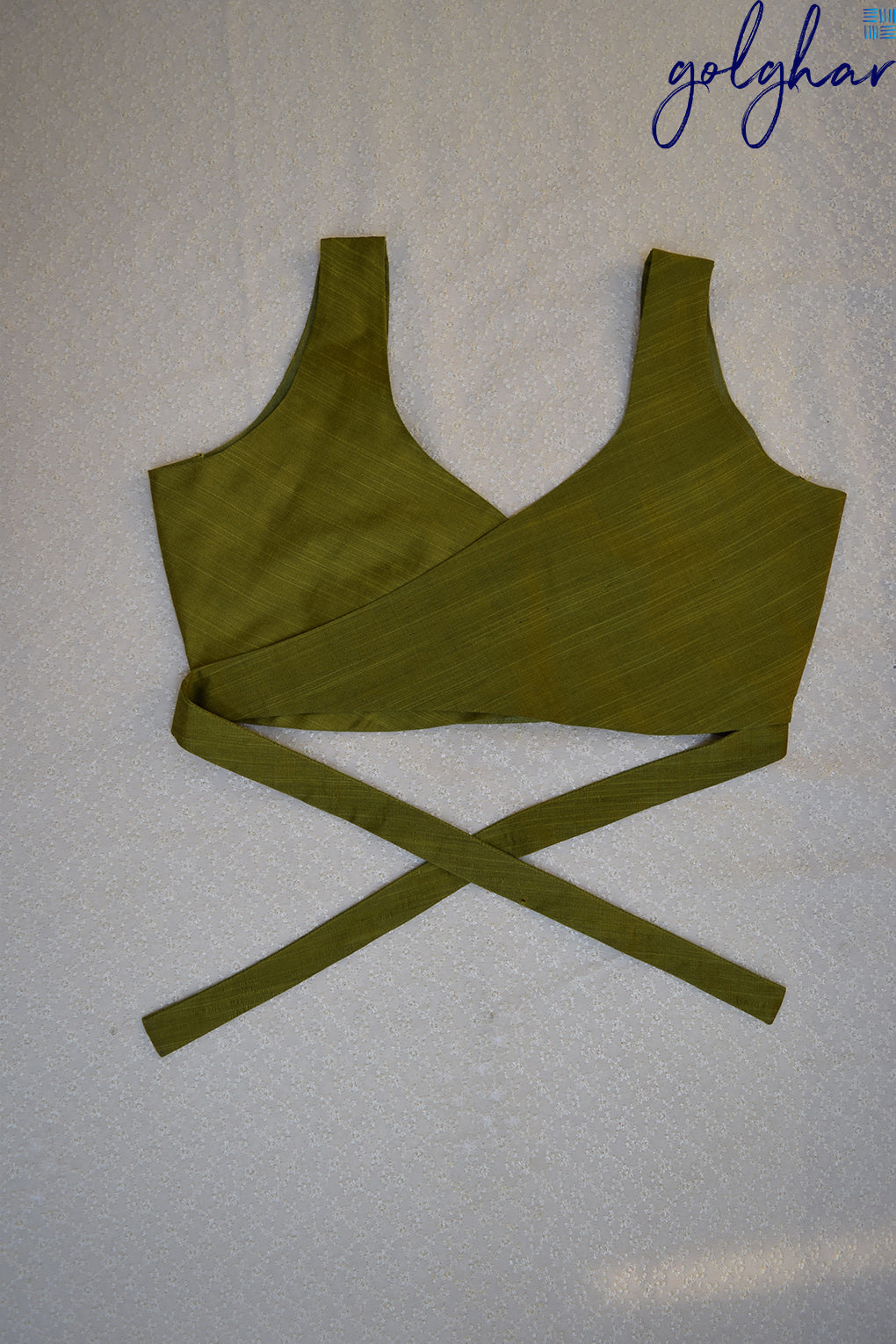 Back me Knot-Green (Blouse)