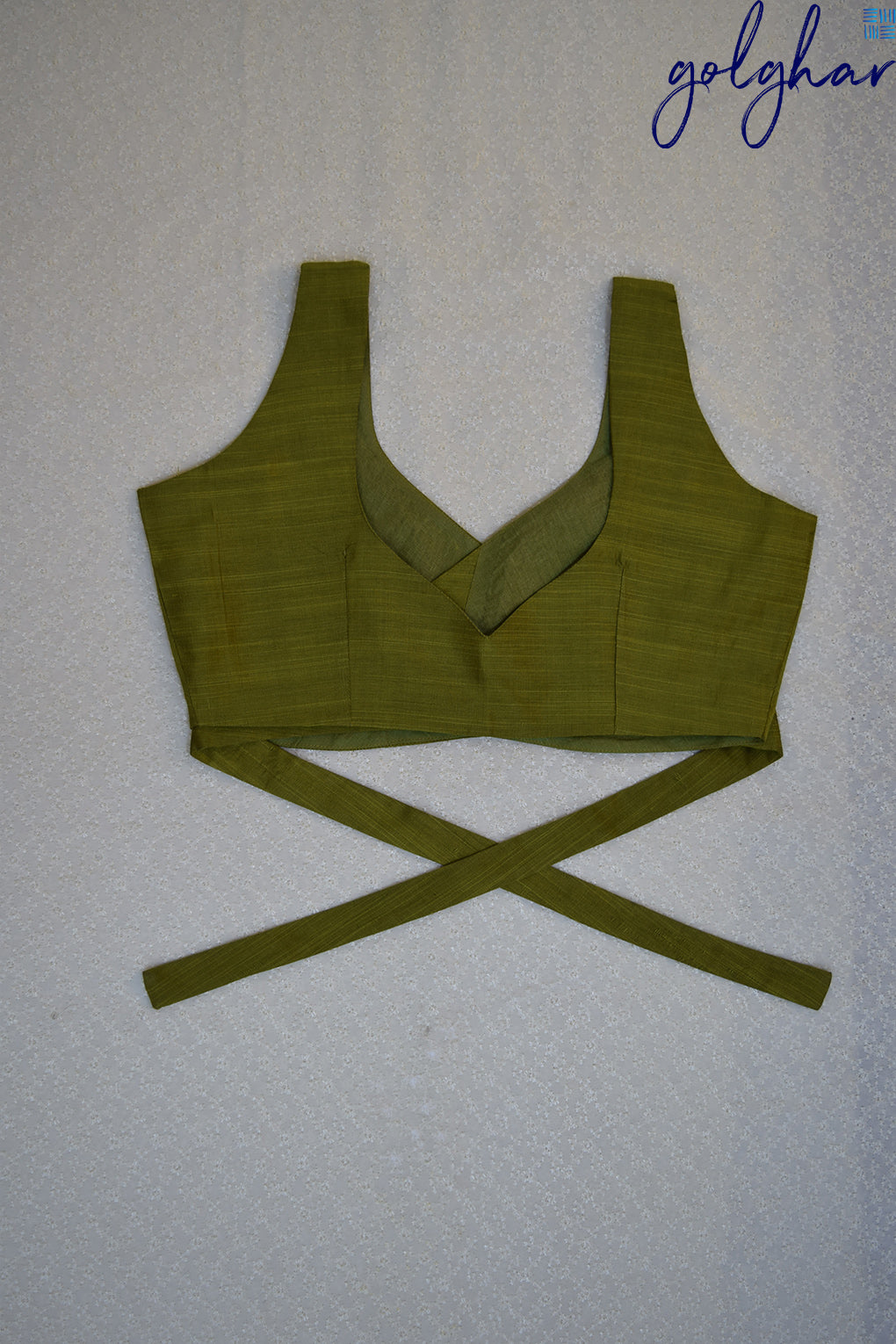 Back me Knot-Green (Blouse)