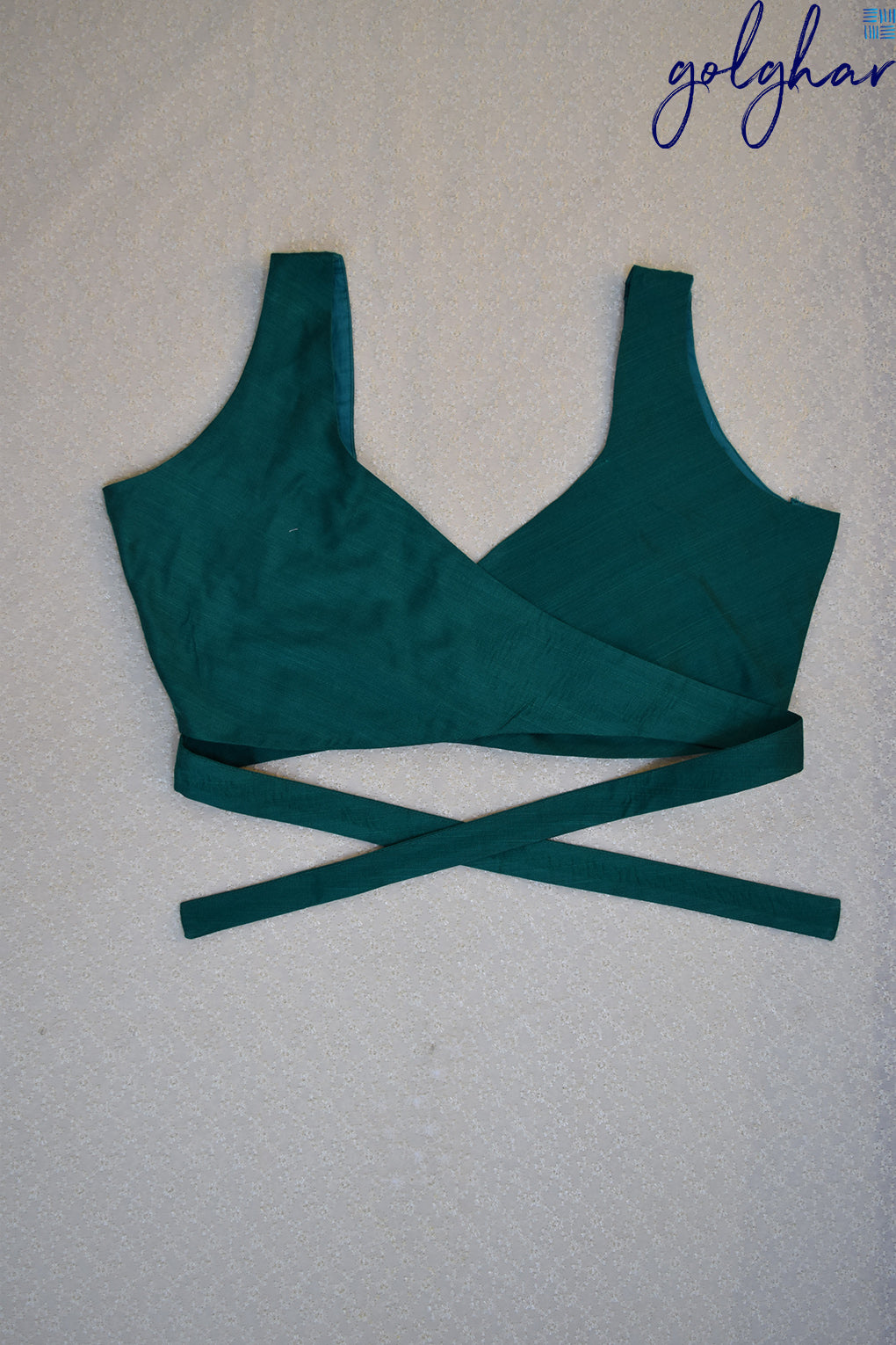Back me Knot-Teal (Blouse)