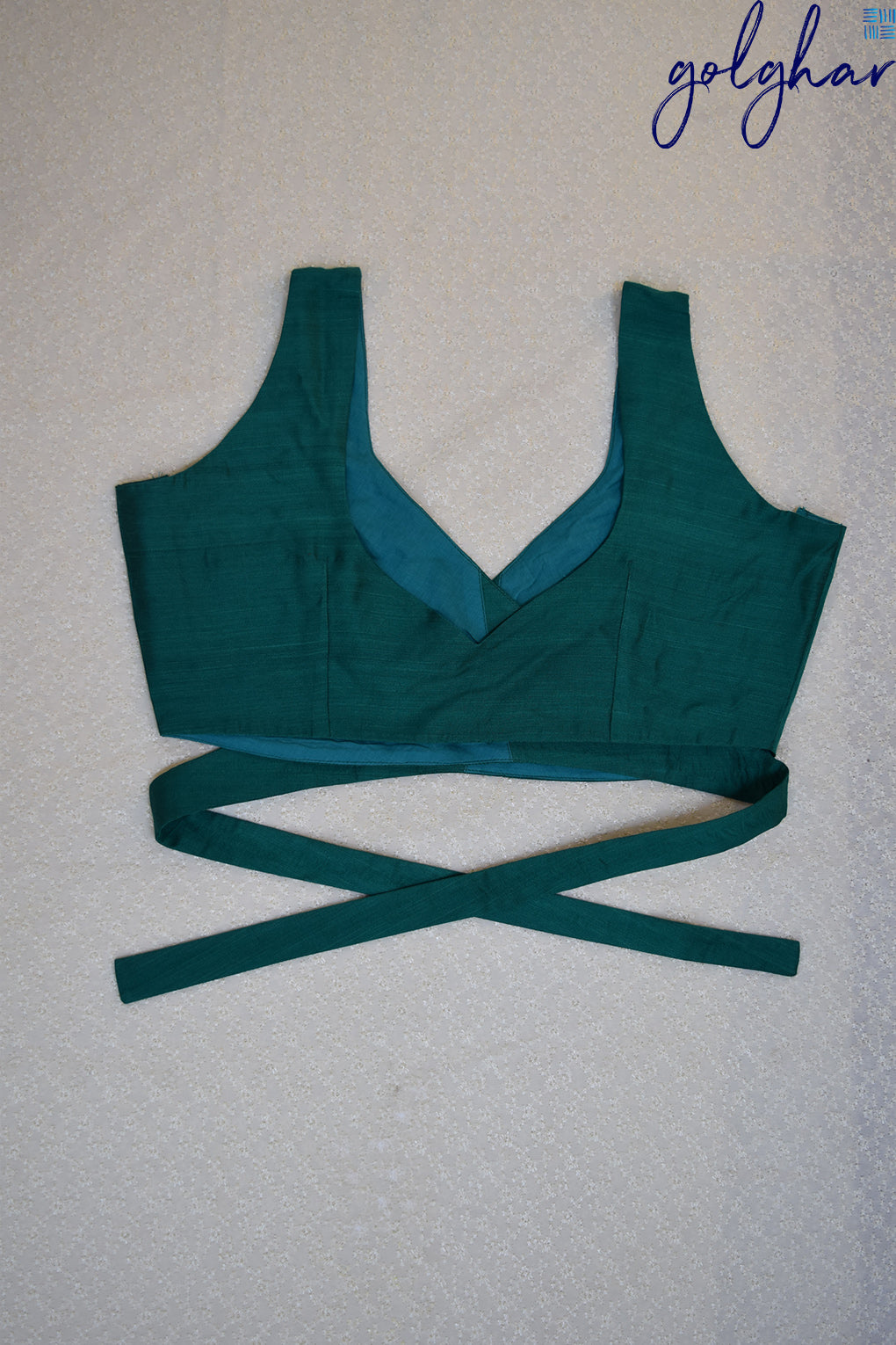 Back me Knot-Teal (Blouse)