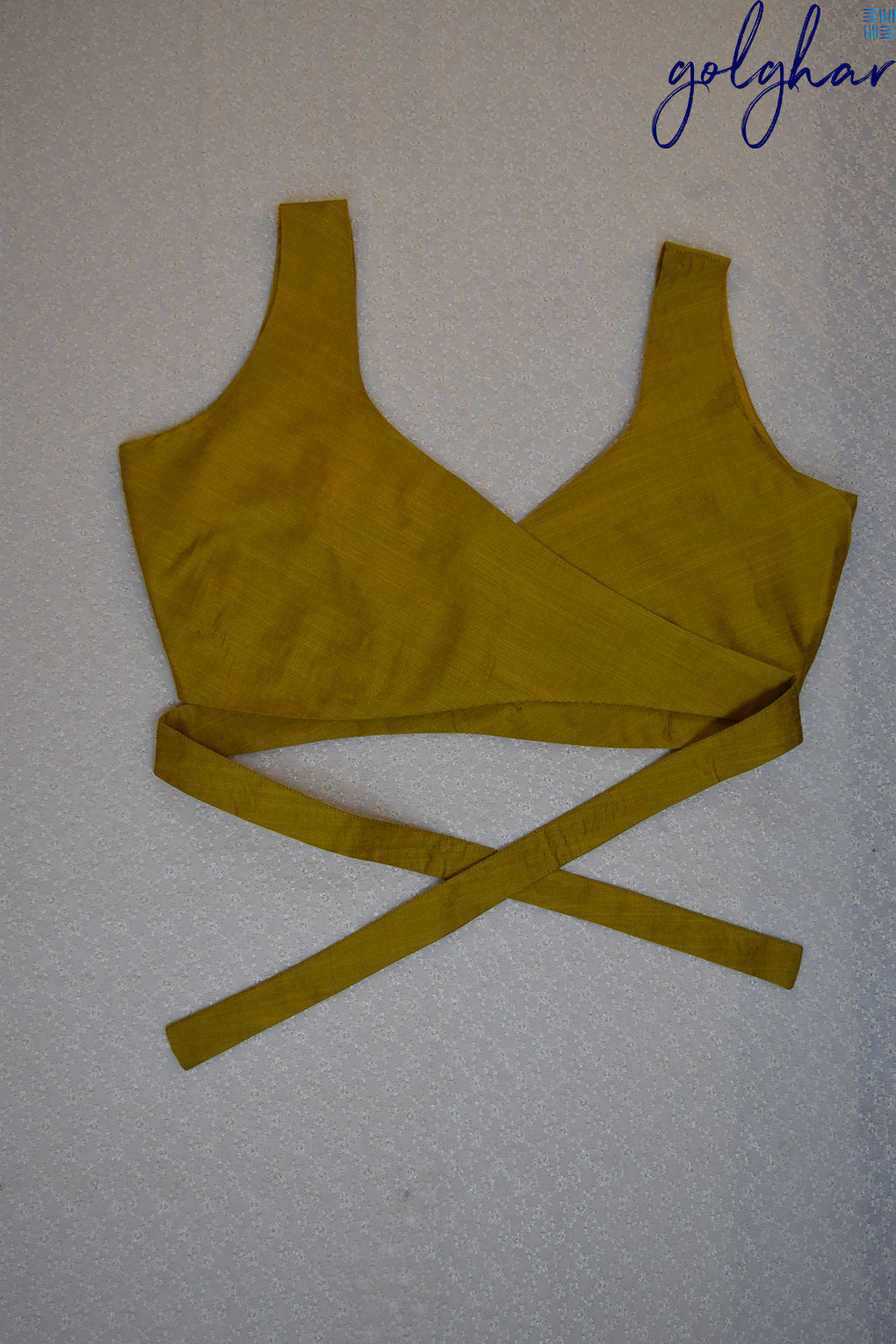 Back me Knot-Mustard (Blouse)
