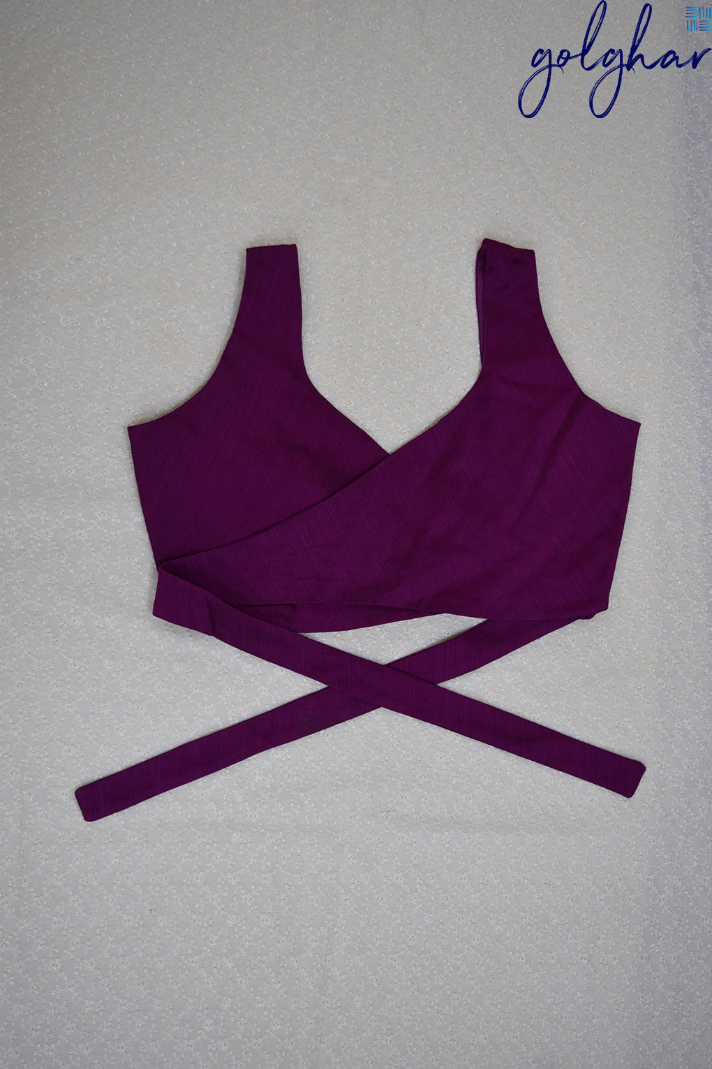 Back me Knot-Magenta (Blouse)