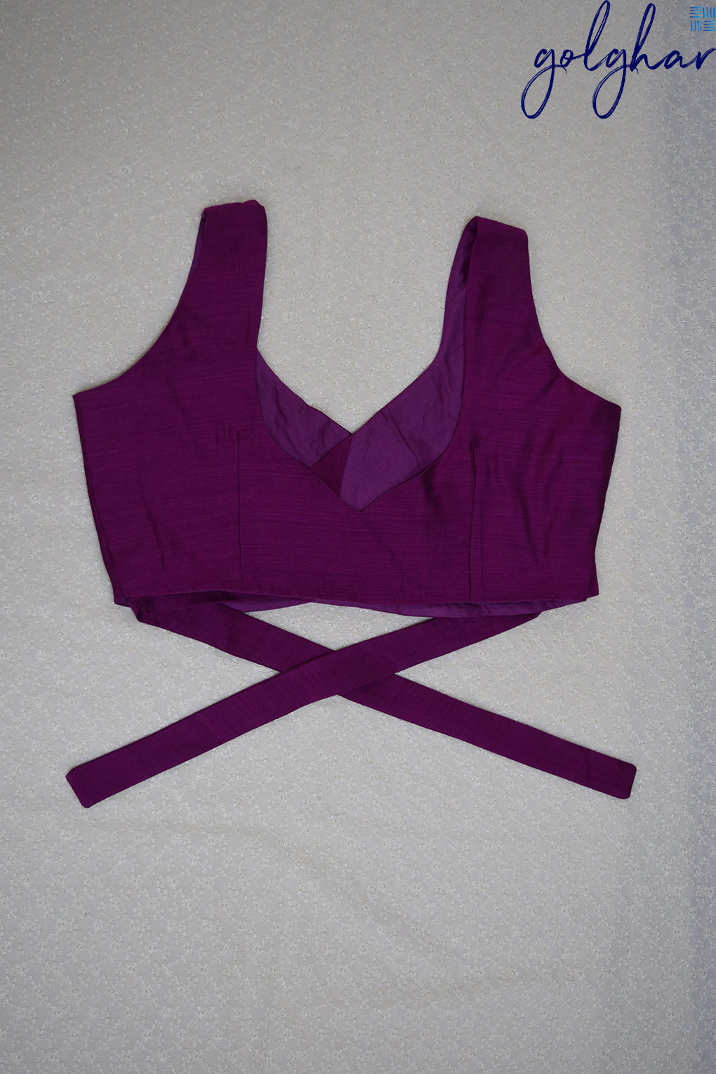 Back me Knot-Magenta (Blouse)
