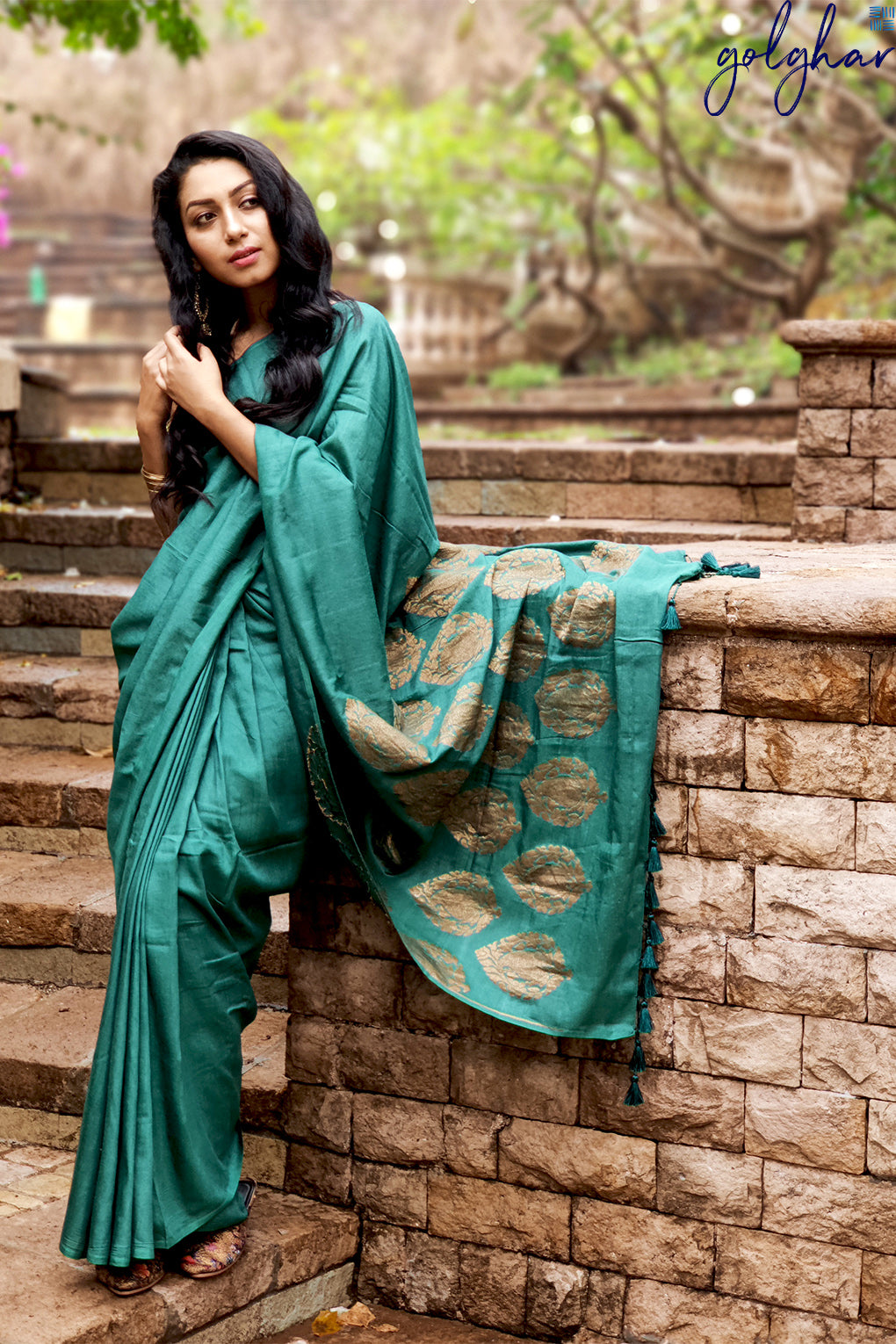 The Green Jazz (Saree)