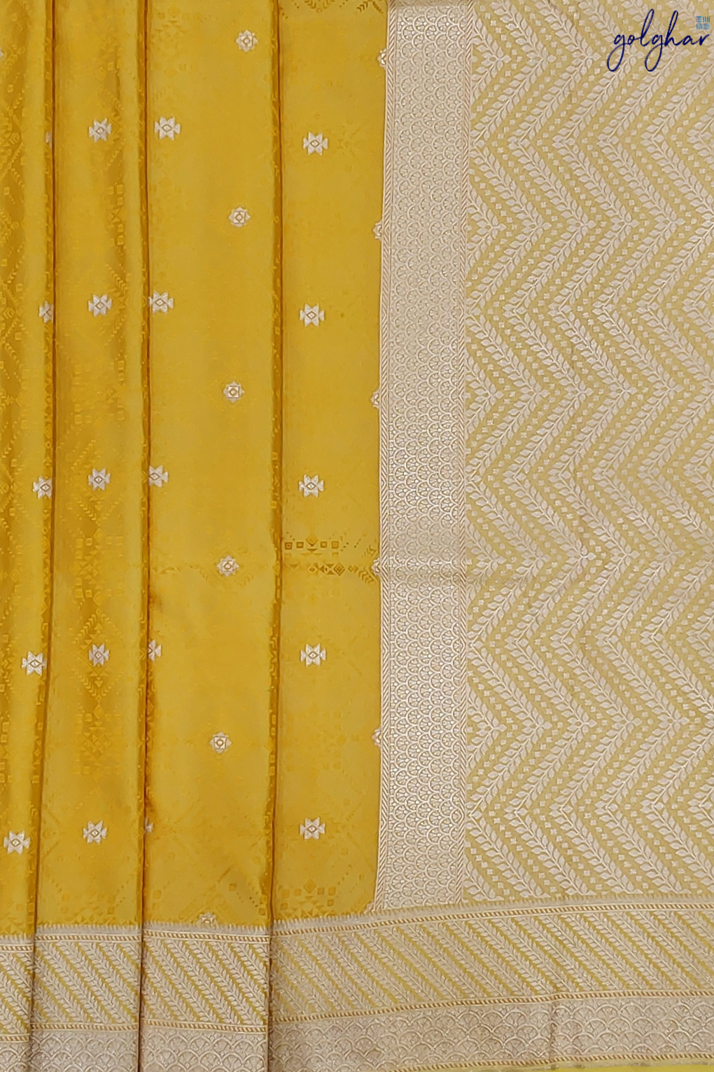 Liva Yellow Handloom Banarasi Saree