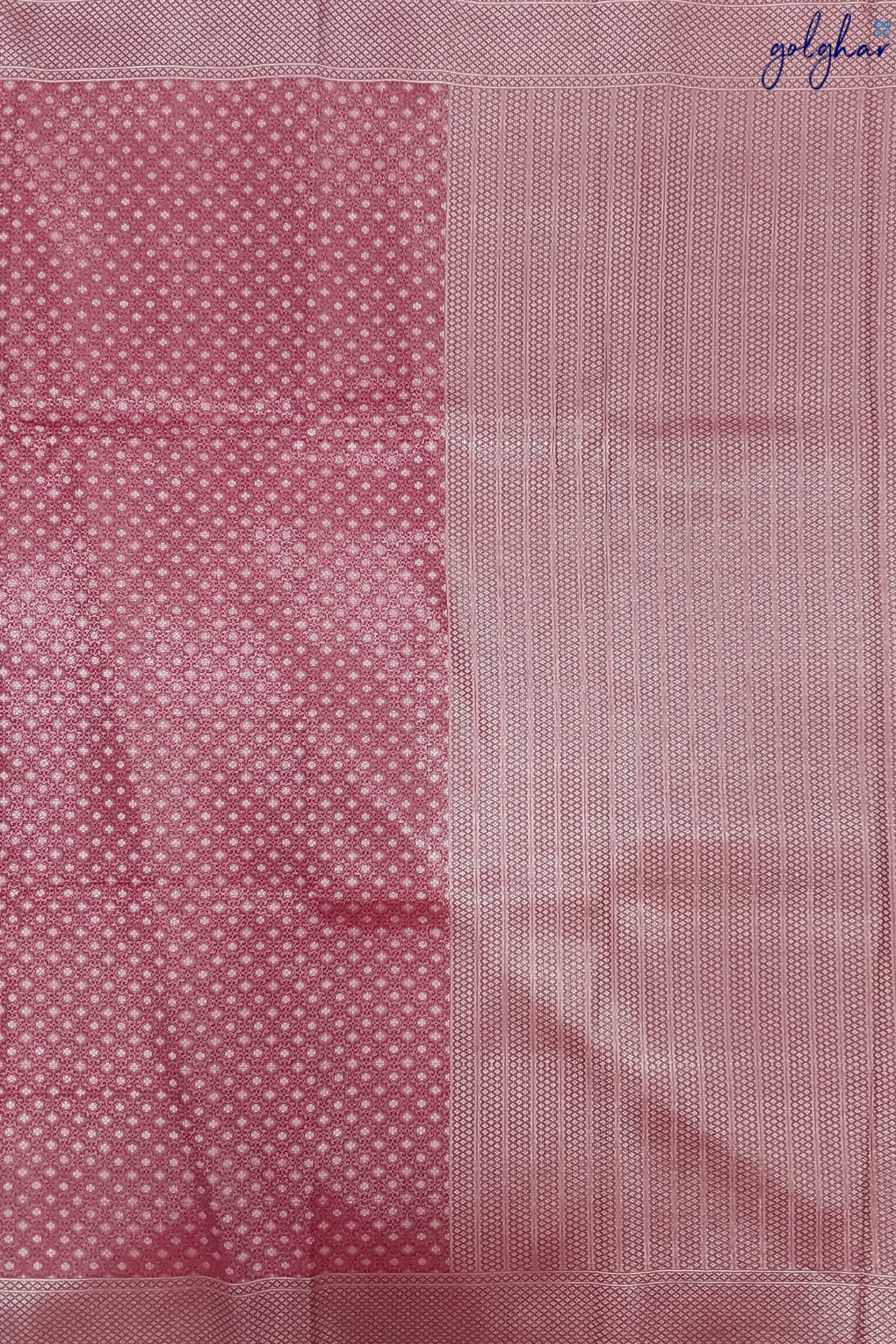 Liva Blush Red Handloom Banarasi Saree