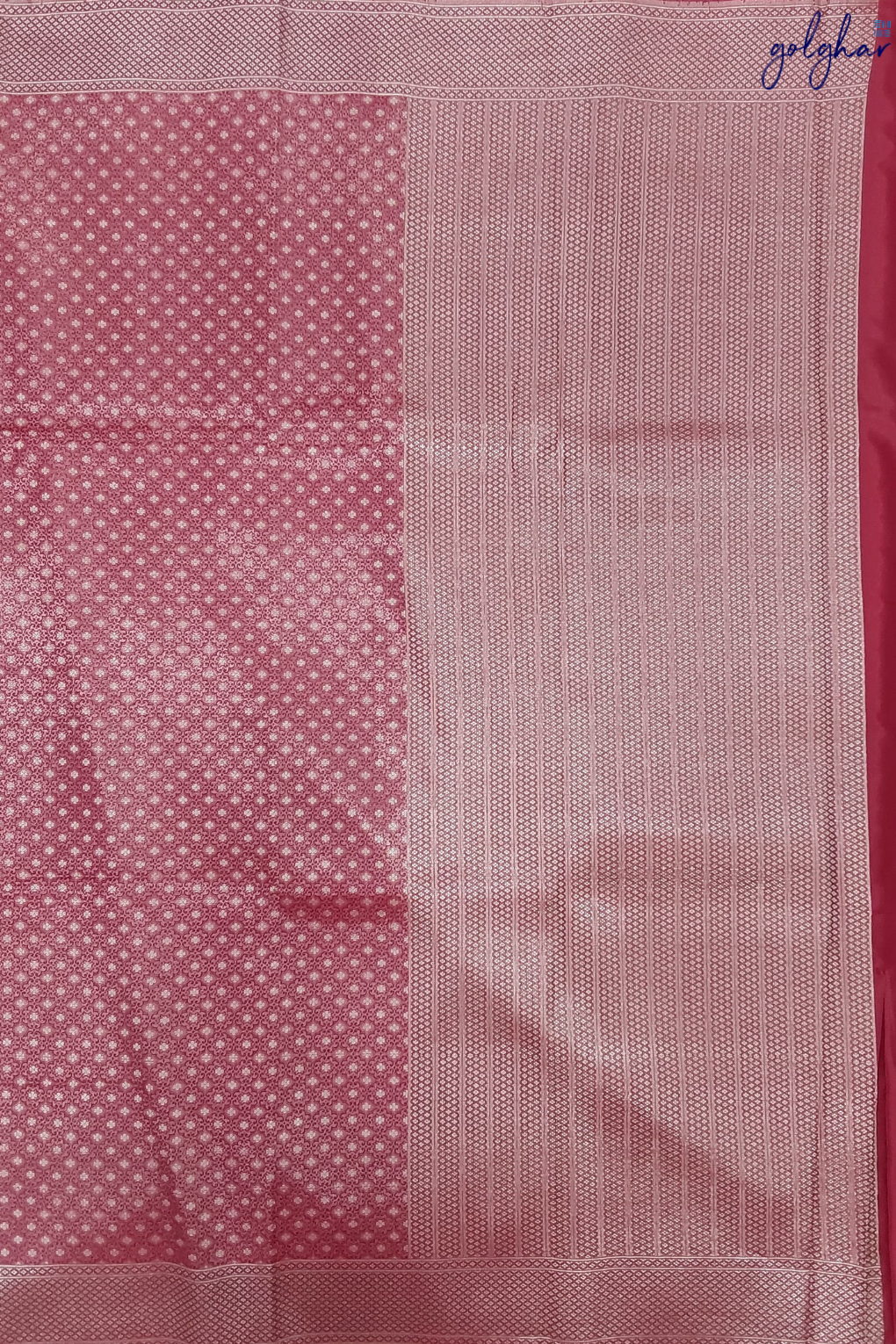 Liva Blush Red Handloom Banarasi Saree