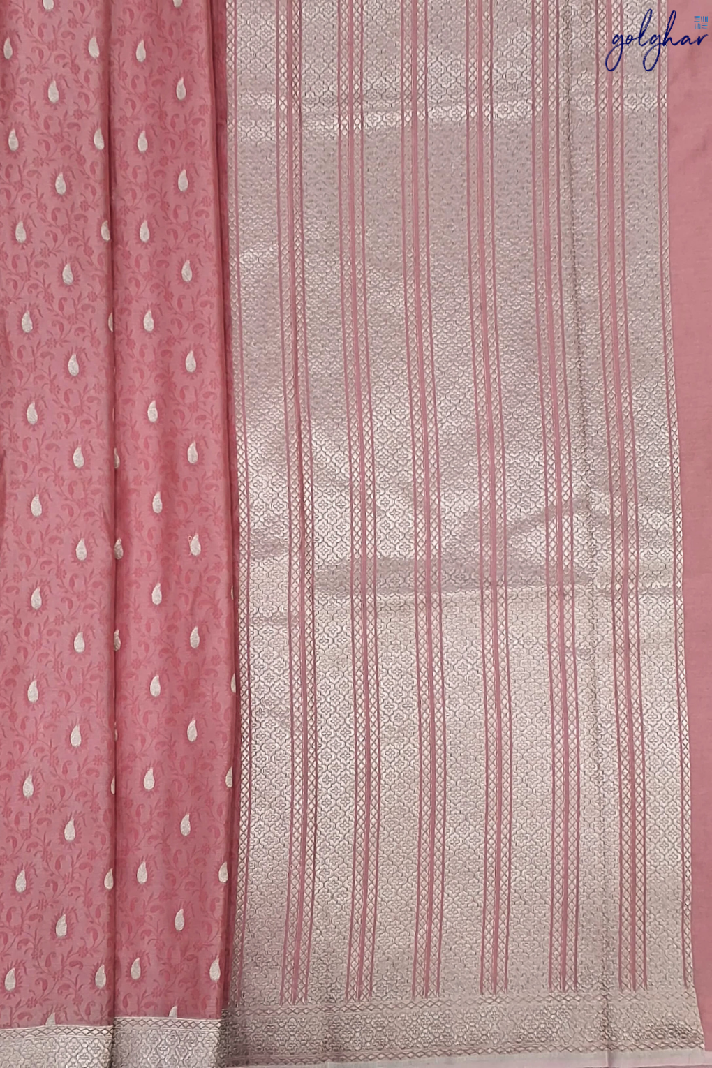 Liva Dusty Rose Handloom Banarasi Saree