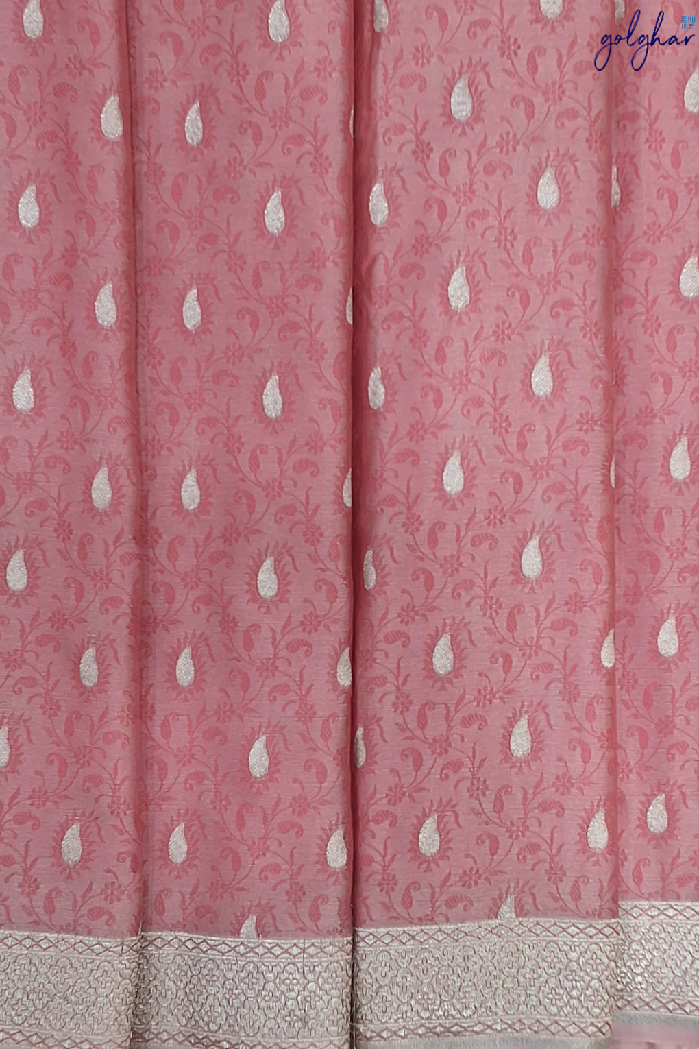 Liva Dusty Rose Handloom Banarasi Saree