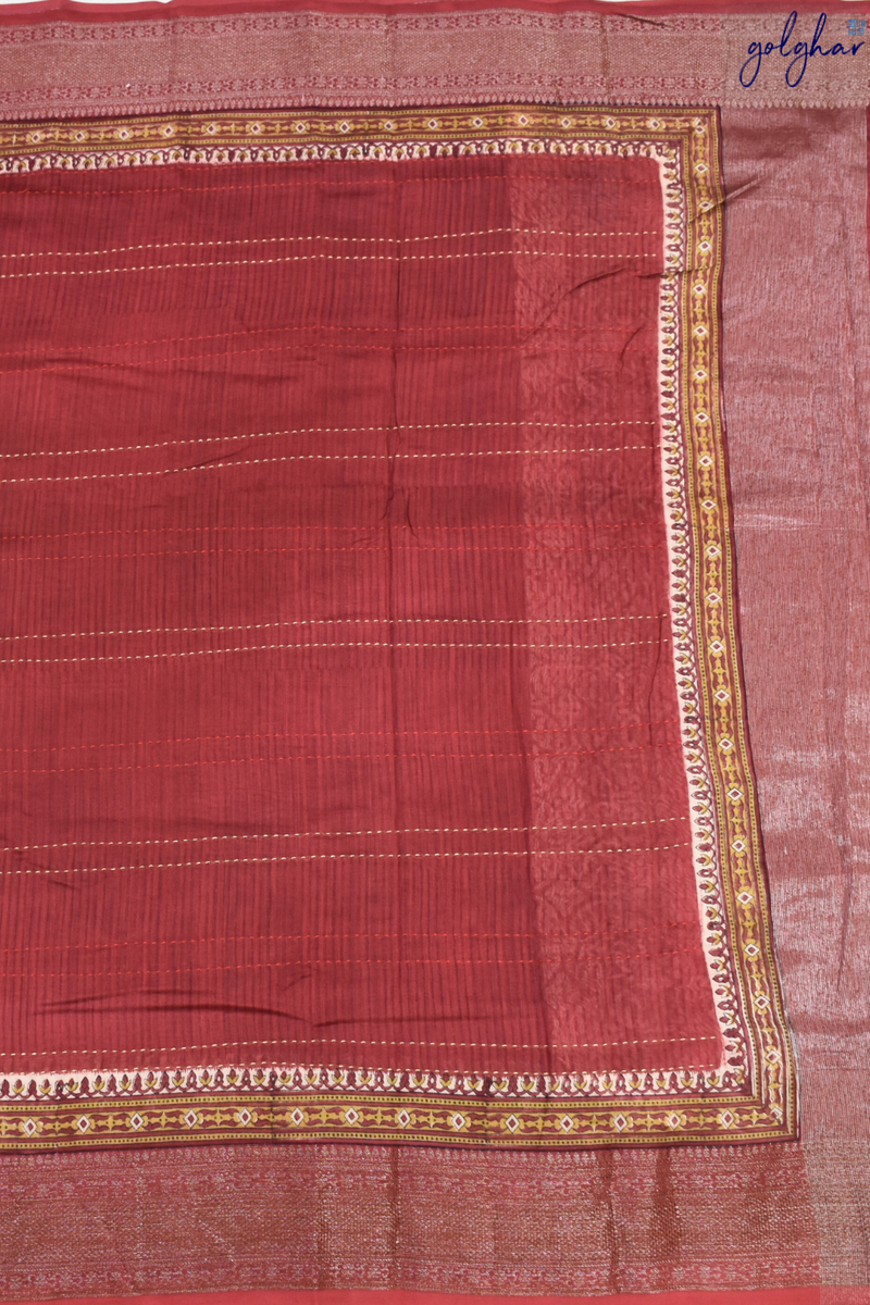 Crimson Mist (Saree)