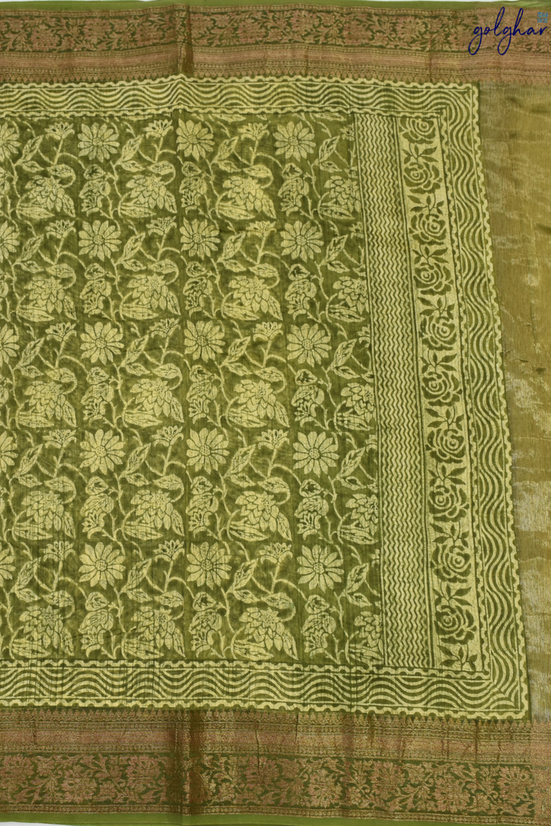 Moss Magic (Saree)
