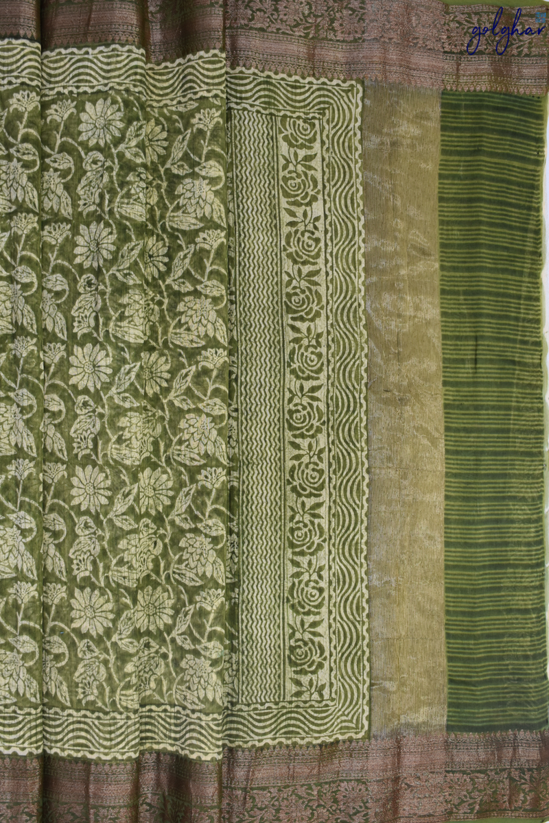 Moss Magic (Saree)