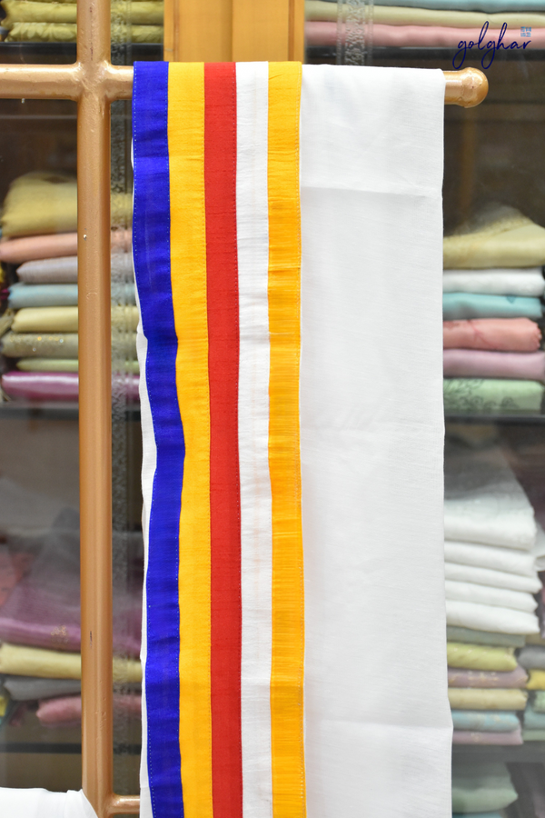 Panchsheel Border Chanderi Saree with Blouse