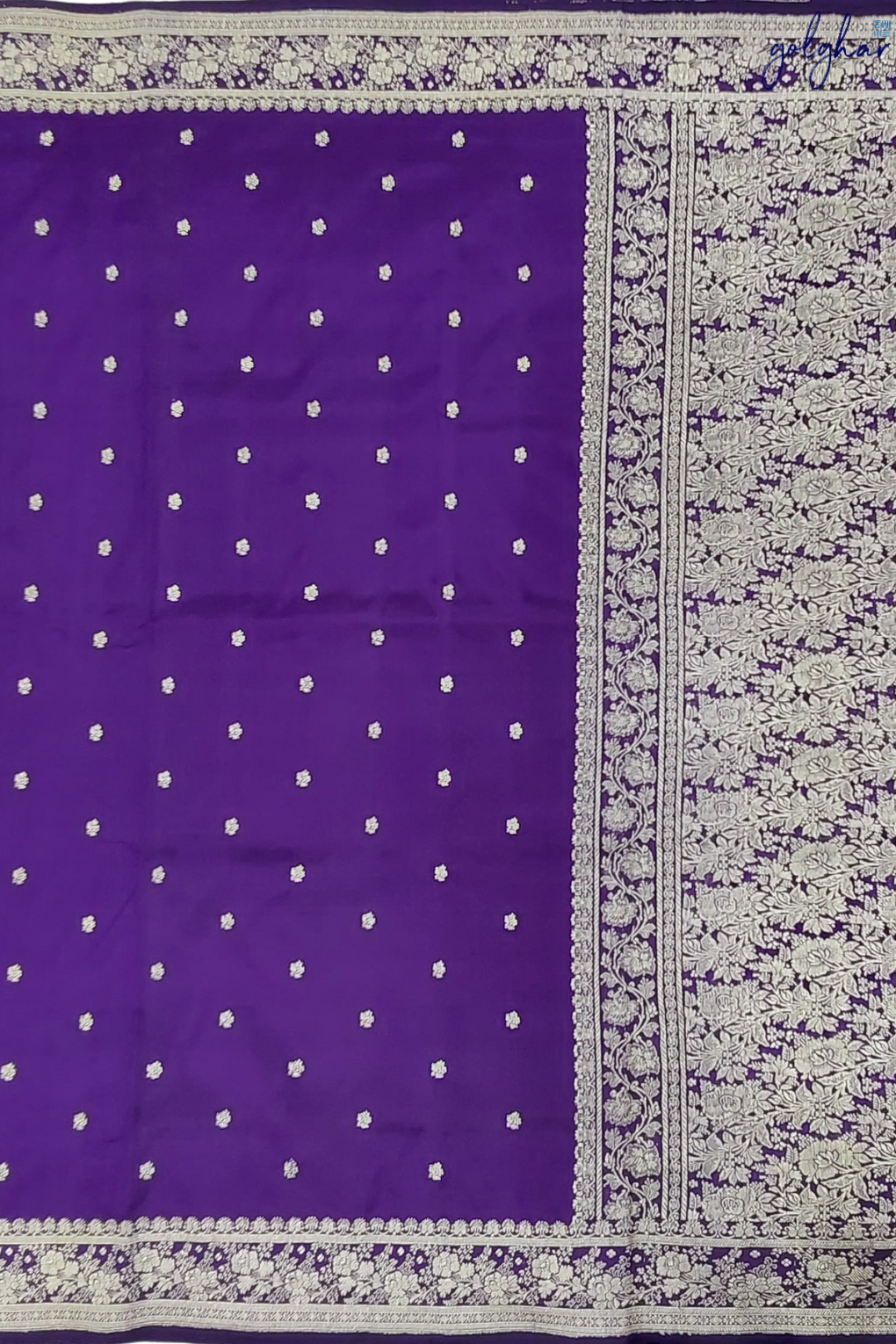 Katan Silk The Rich Purple Handloom Banarasi Saree
