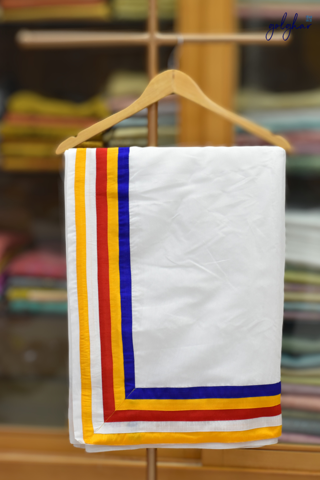 Panchsheel Border Chanderi Saree with Blouse