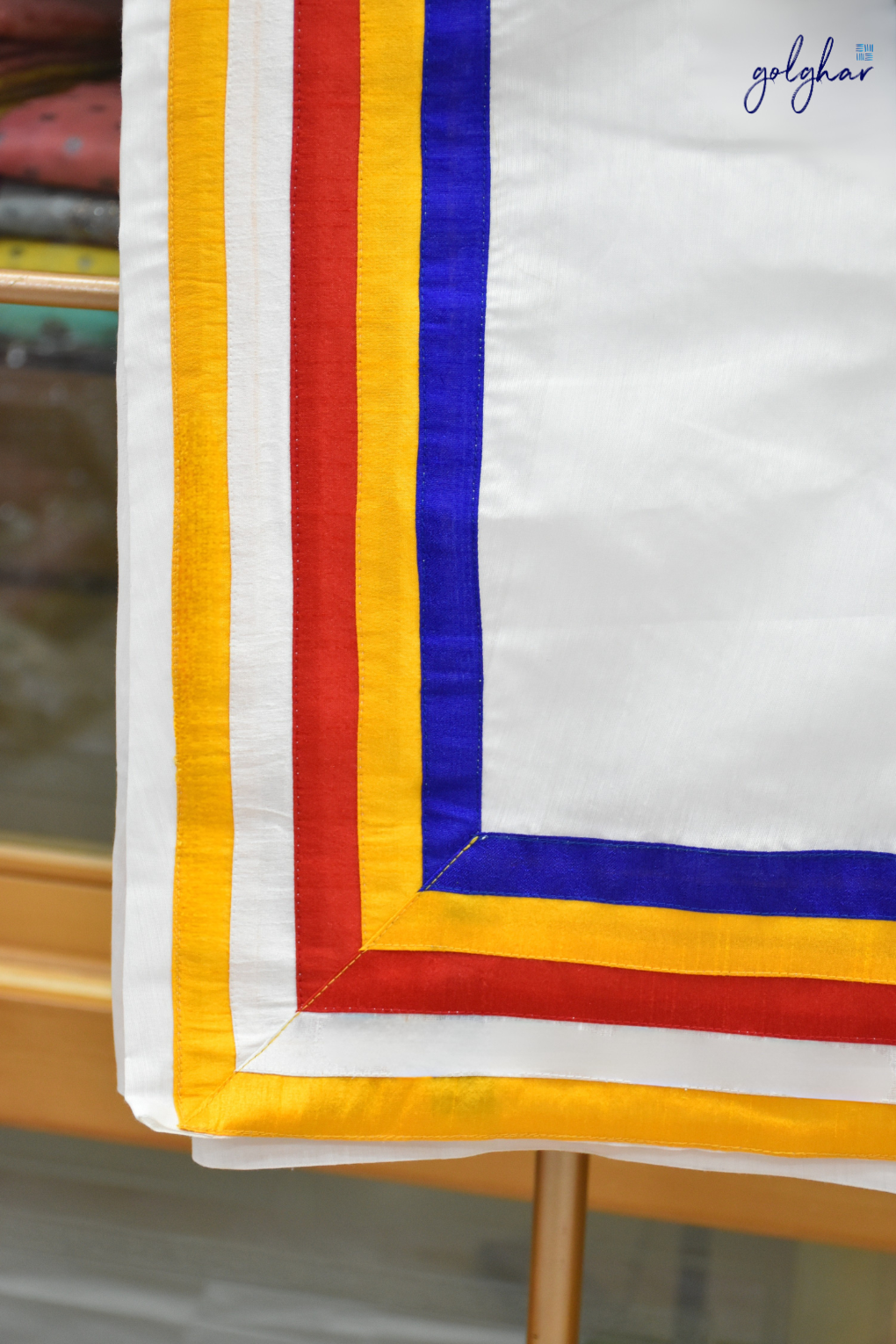 Panchsheel Border Chanderi Saree with Blouse