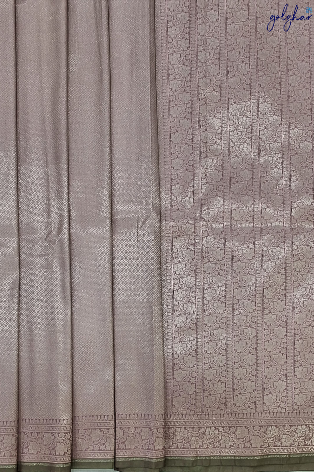 Liva Light Lavender Pink Handloom Banarasi Saree