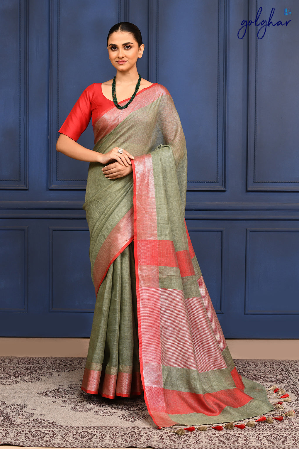 Red Horizon (Saree)