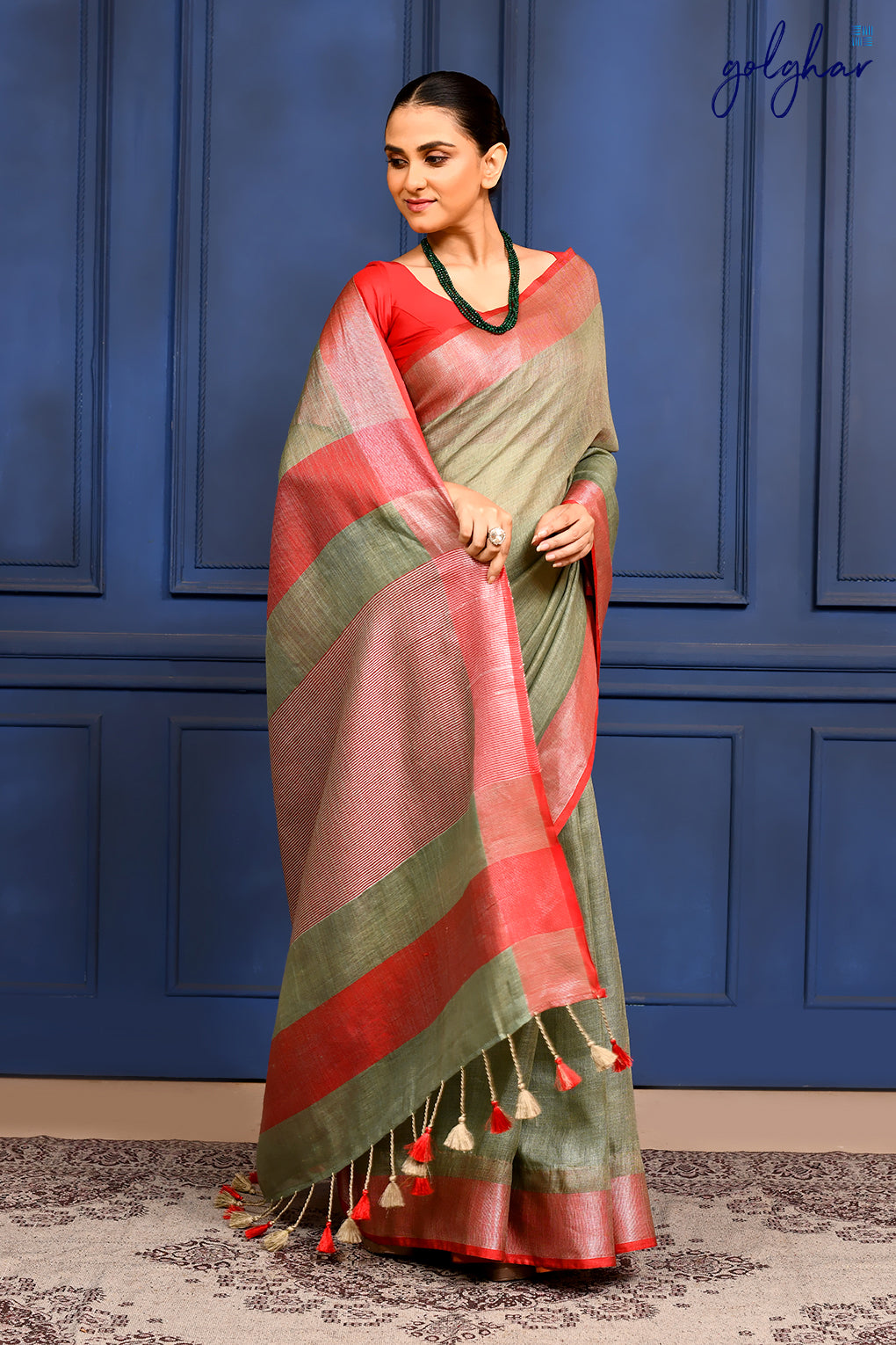 Red Horizon (Saree)