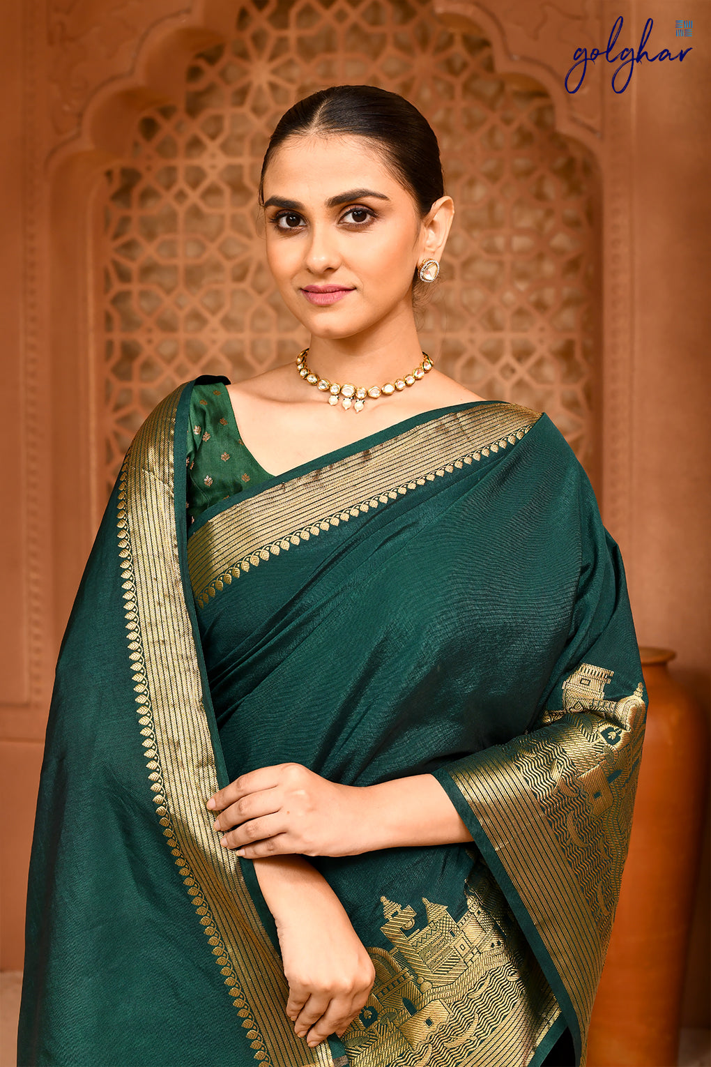 Green Booti (Blouse)